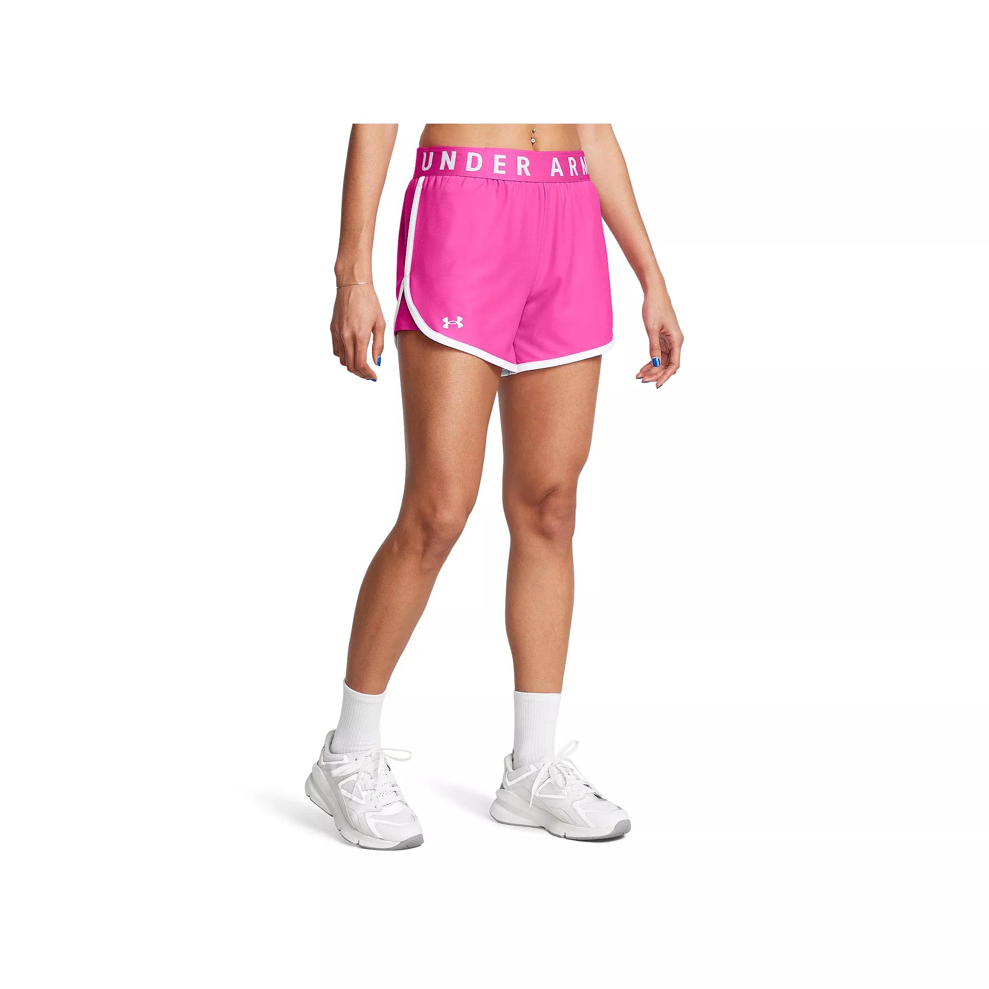 Women's Under Armour Play Up Shorts, Size: XXL, Rebel Pink Product Image
