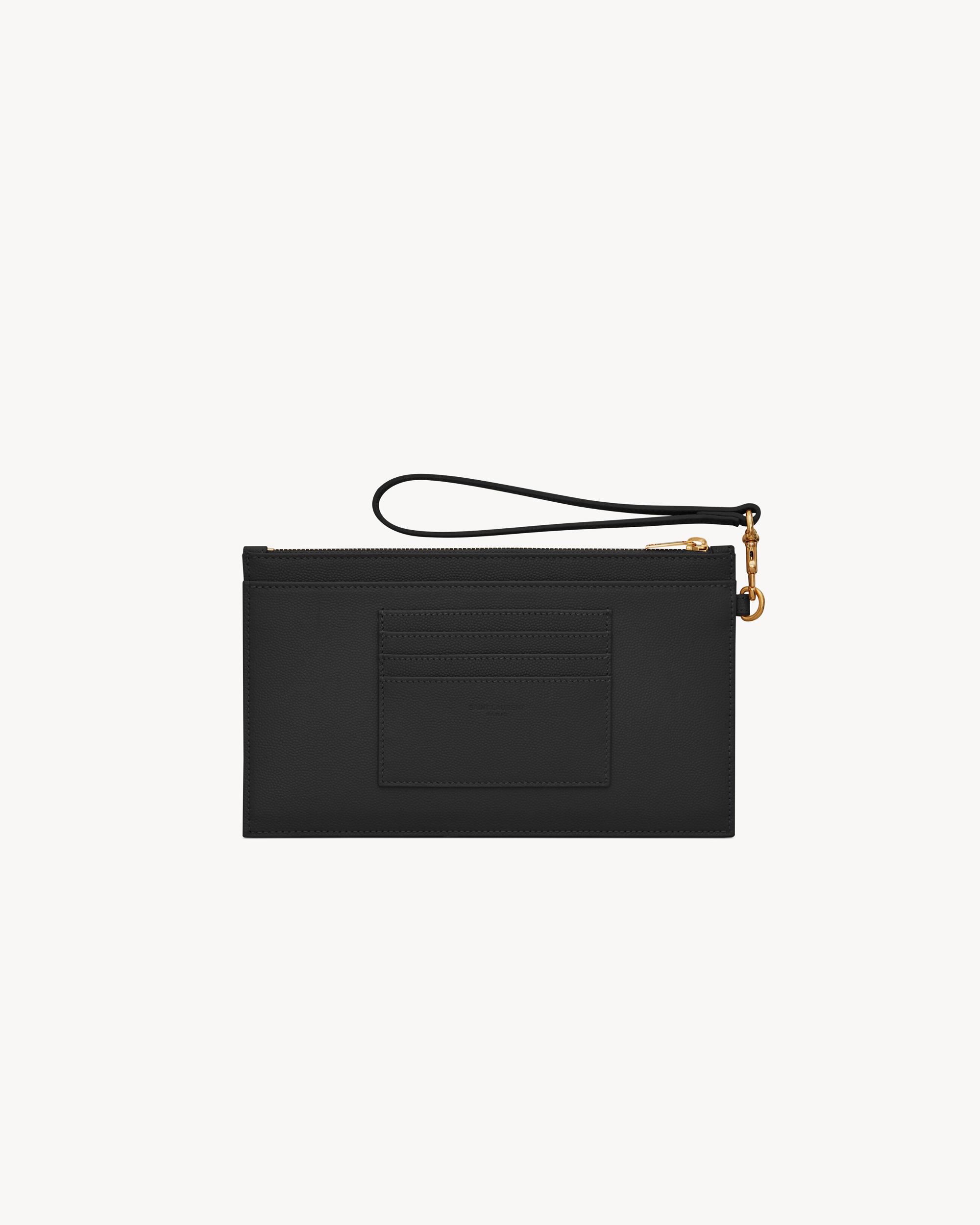 CASSANDRE MATELASSÉ Large pouch in grain de poudre leather Product Image