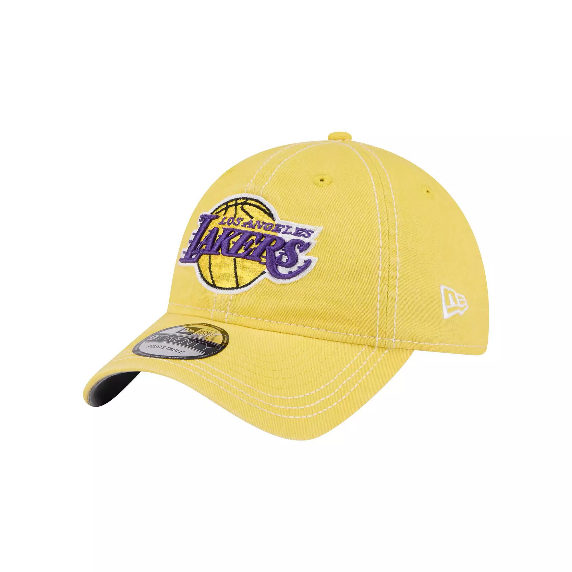 Mens New Era Los Angeles Lakers Pigment Dyed 9TWENTY Adjustable Hat Product Image