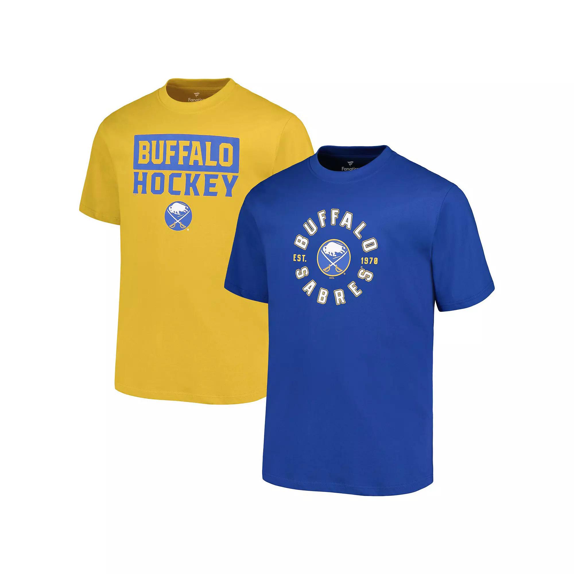 Men's Fanatics Buffalo Sabres Big & Tall 2-Pack T-Shirt Set, Size: XLT, Blue Product Image