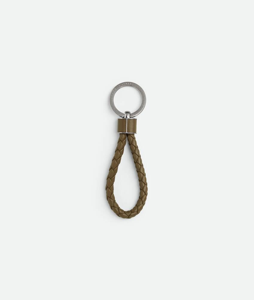 Men's Intreccio Key Ring in Argil Product Image