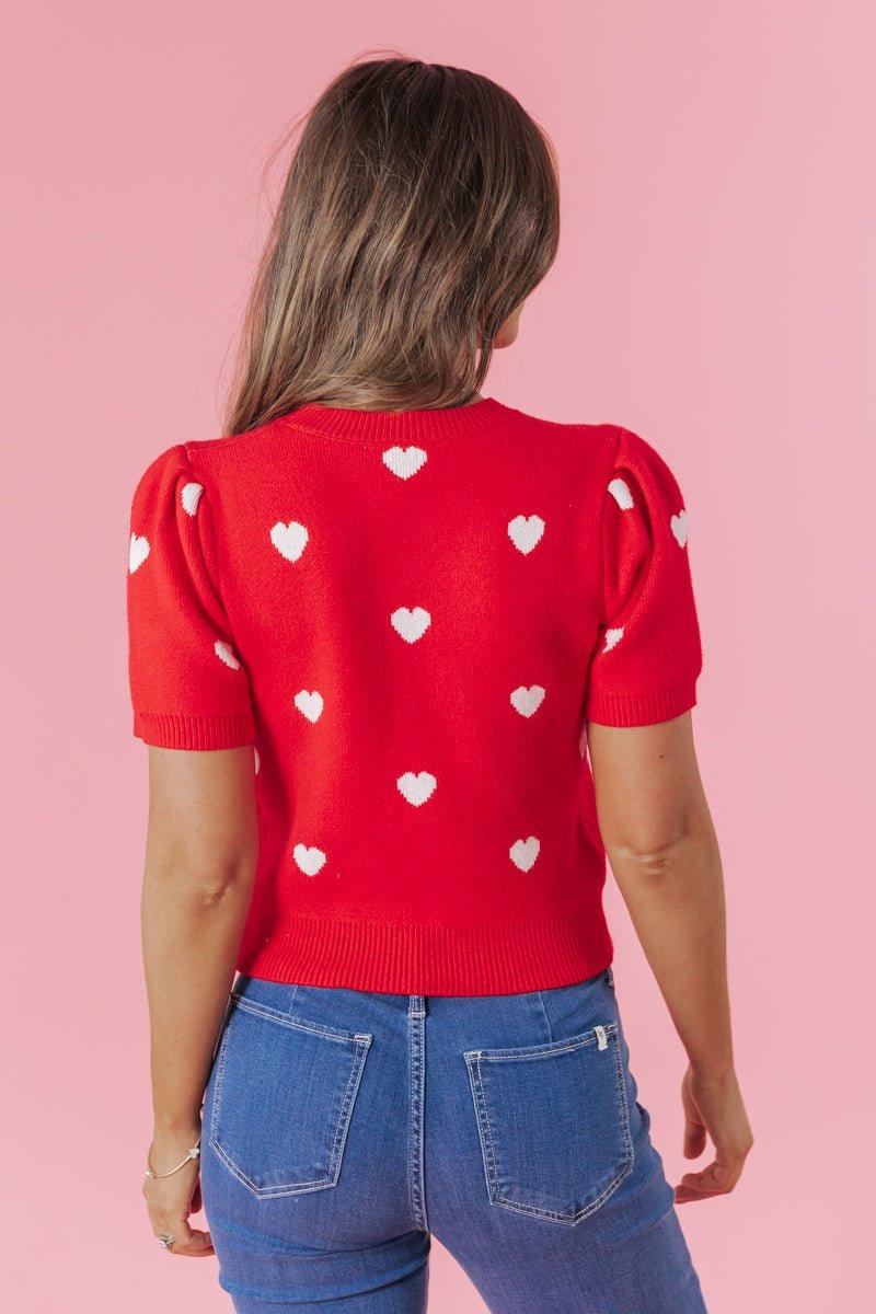 The Love Everlasting Red Heart Sweater - FINAL SALE Product Image