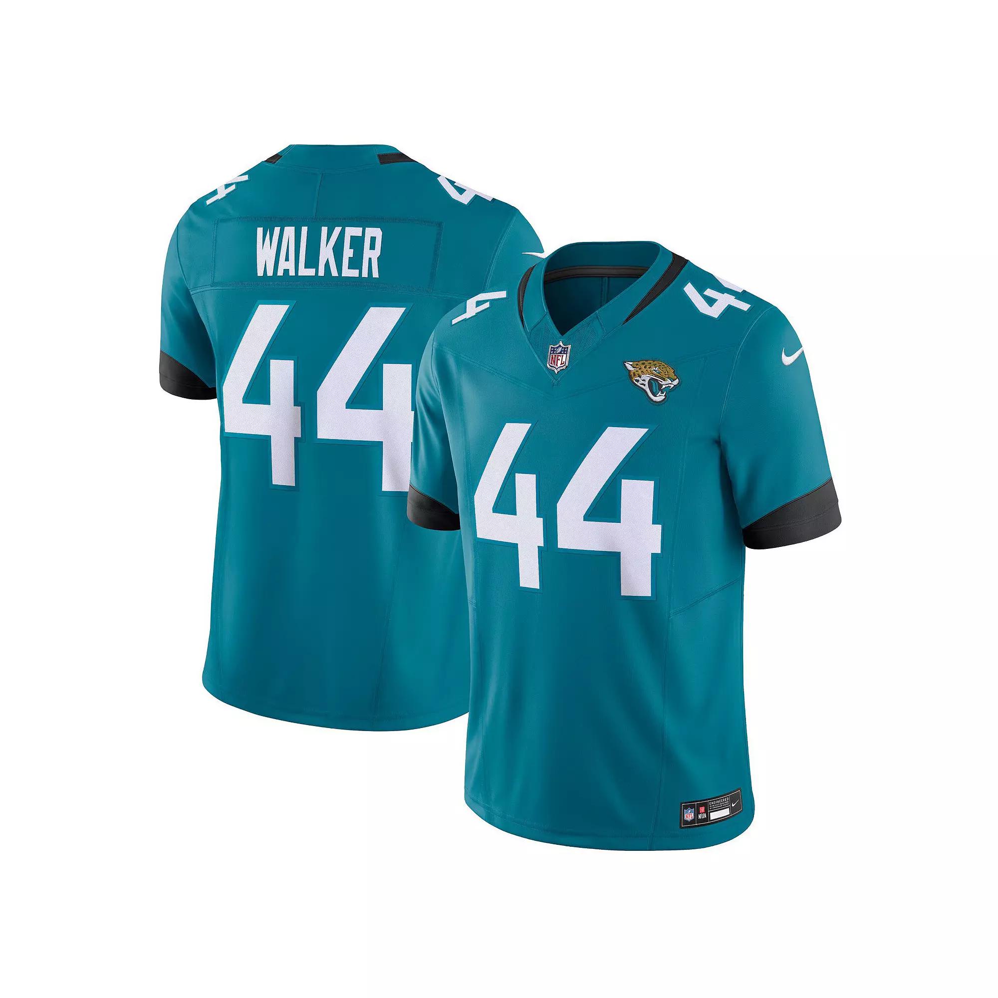 Men's Nike Travon Walker Teal Jacksonville Jaguars Vapor F.U.S.E. Limited Jersey,  Product Image