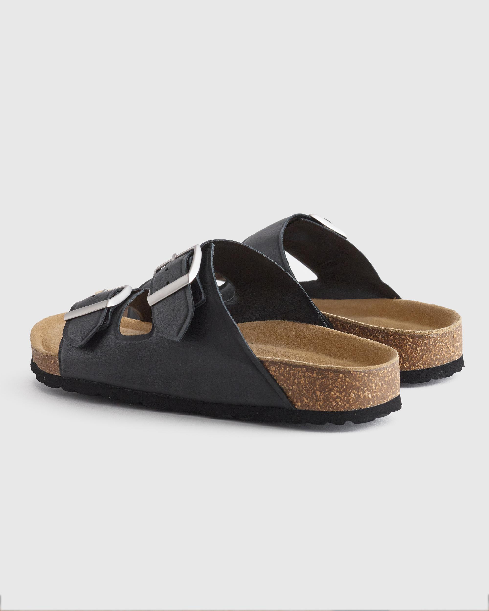 Quince | Women's Nappa Leather Double Buckle Slide Product Image