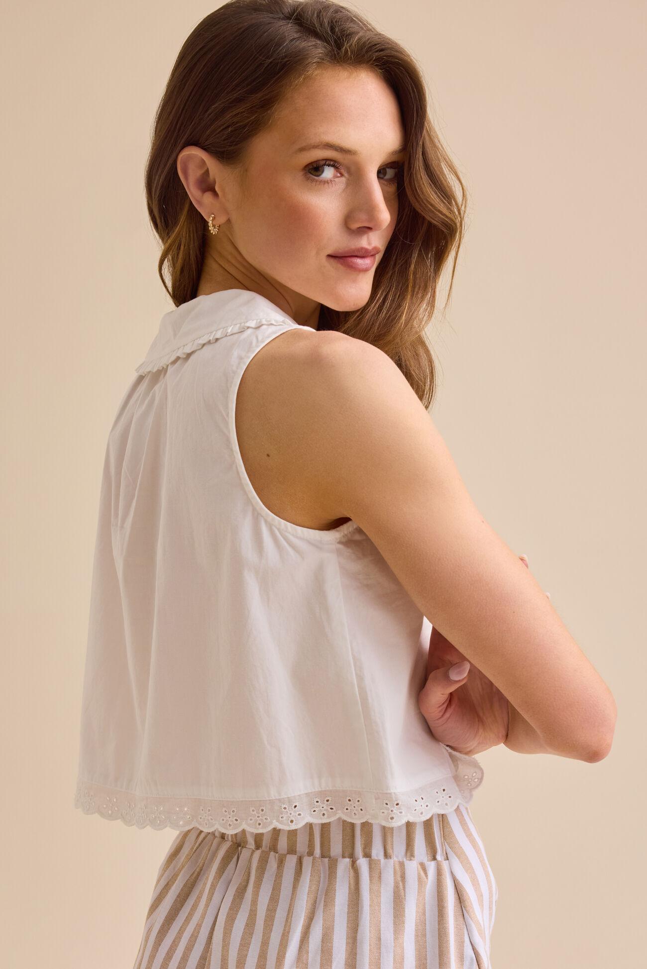 Danny Peter Pan Collar Tank Product Image