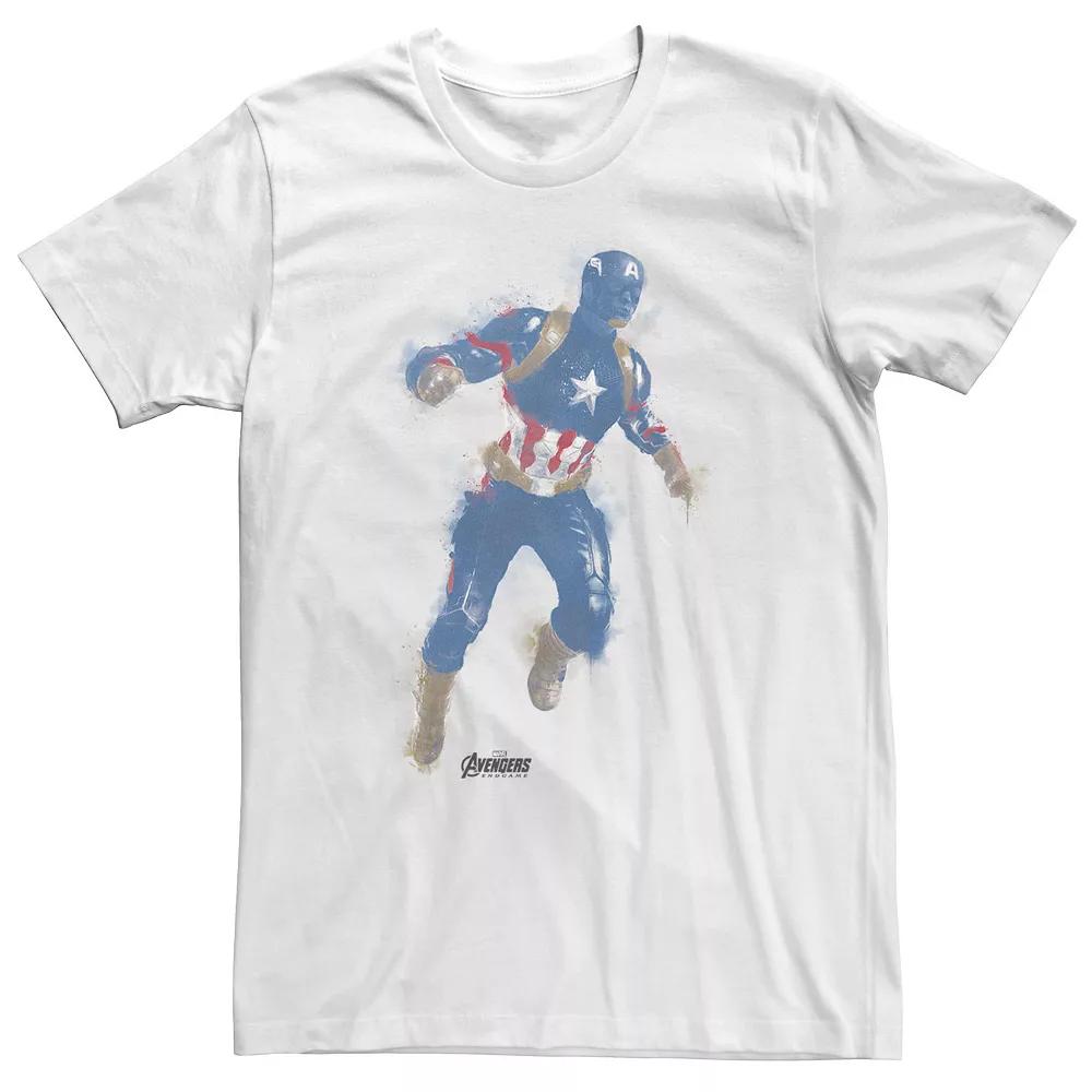 Big & Tall Marvel Avengers Endgame Captain America Graphic Tee, Men's,  Product Image