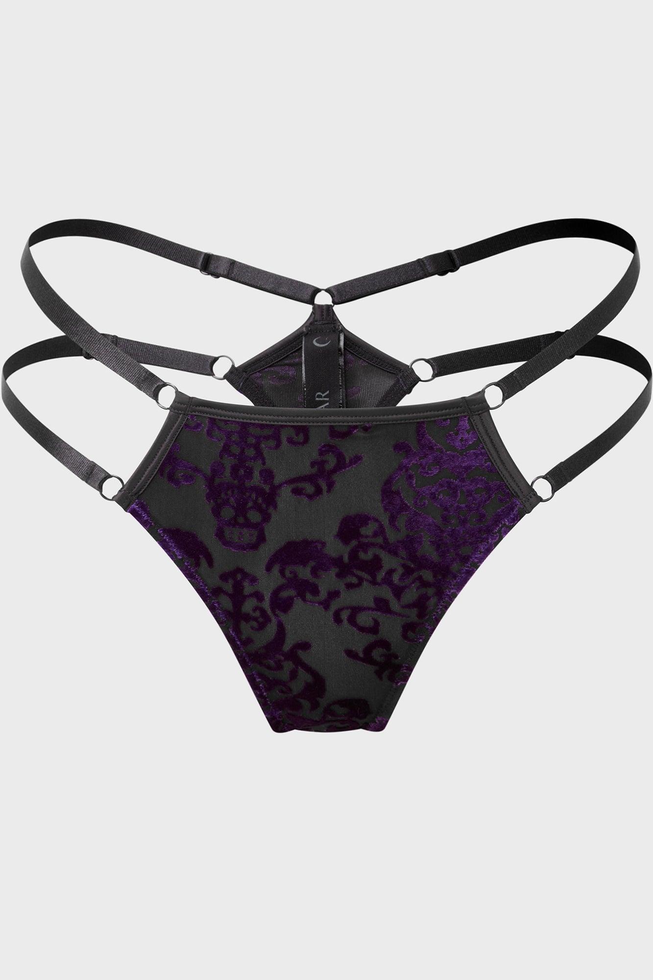 Fang Burnout Velvet Panty Product Image