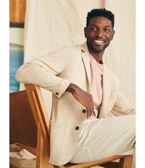 Faherty Slim Fit Unstructured Inlet Knit Stretch Blazer Product Image