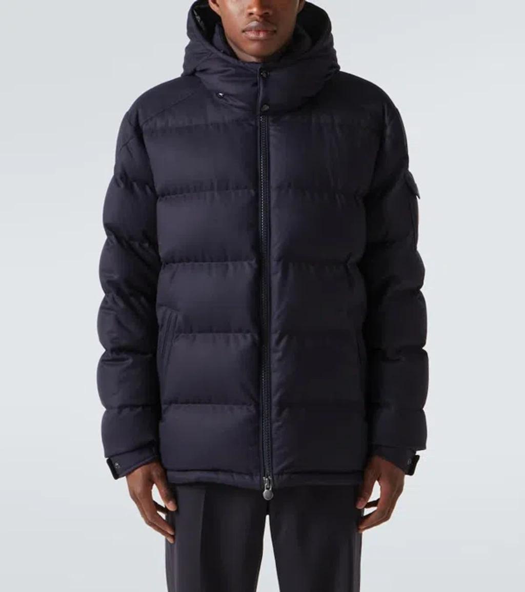 MONCLER Montgenevre Wool Down Jacket In Navy Product Image