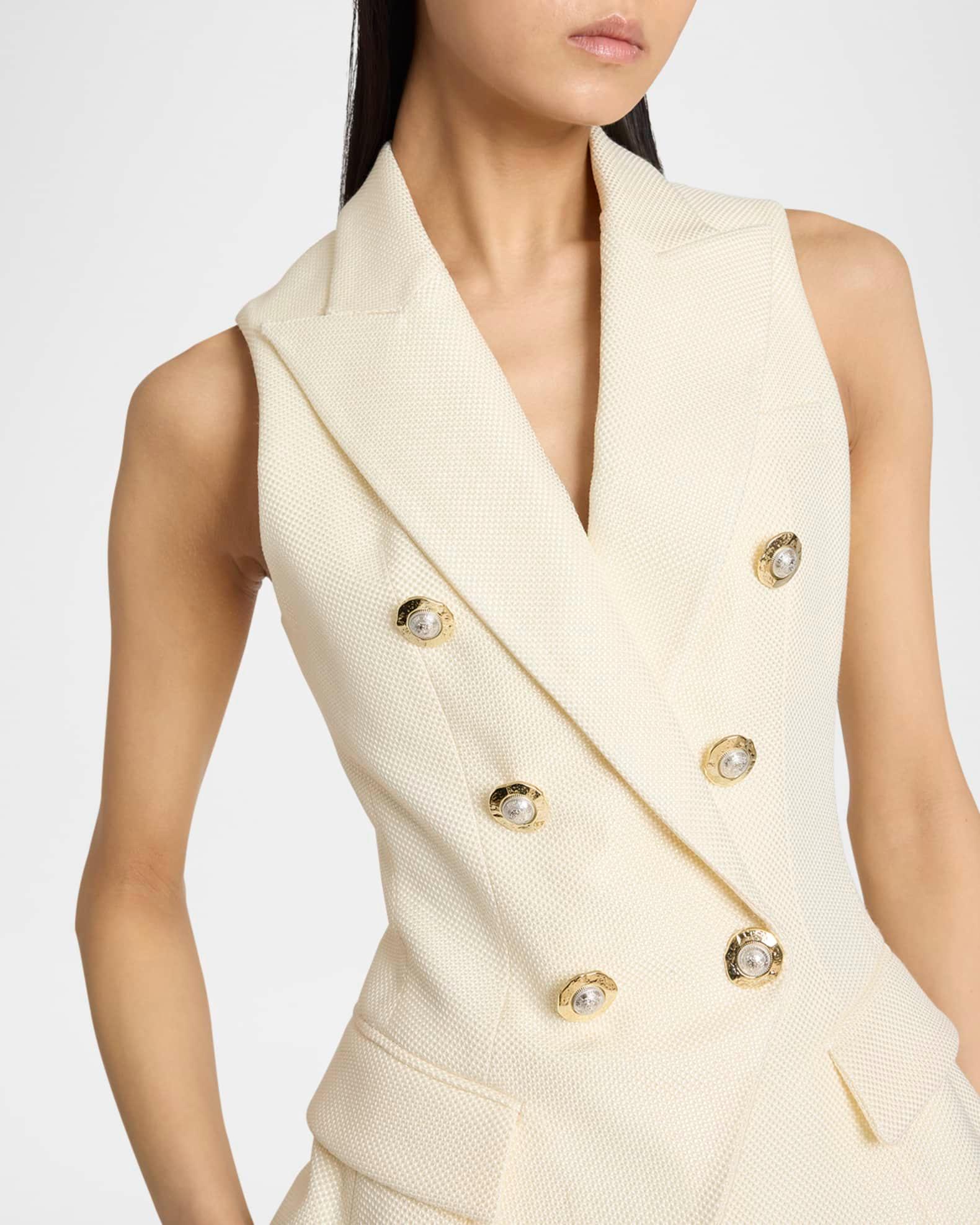 Fitted 6-Button Tailored Top Product Image