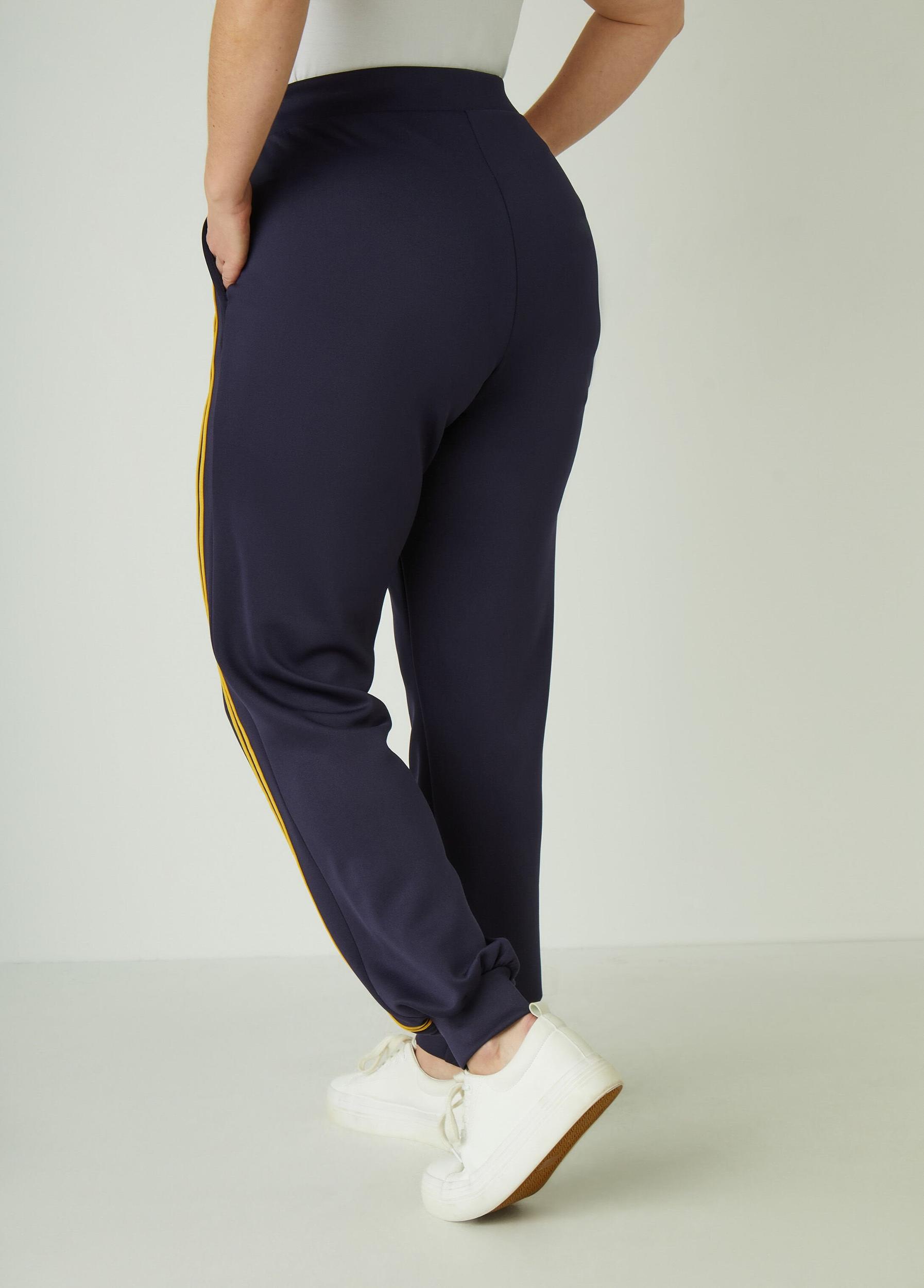 High Rise Striped Joggers Product Image