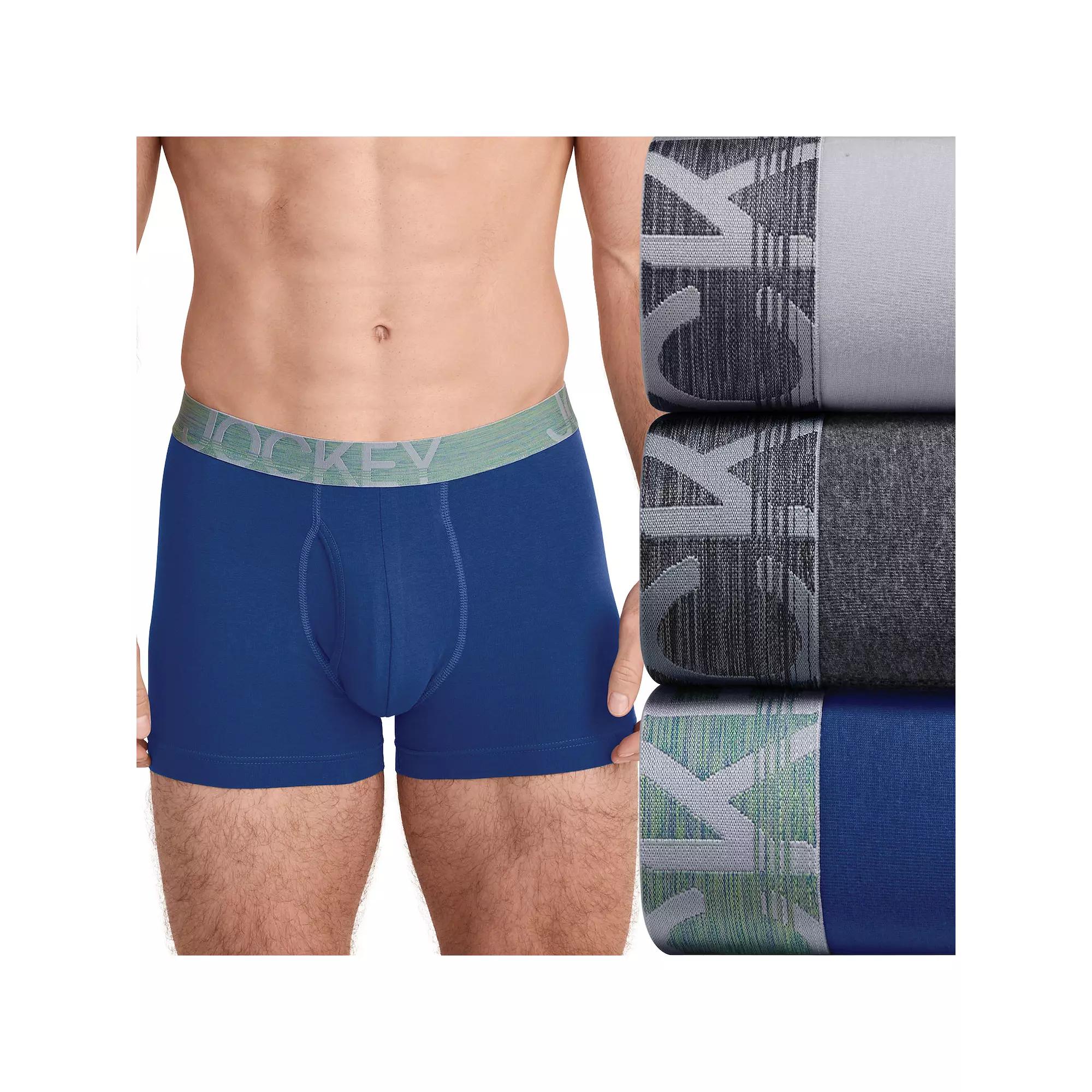 Men's Jockey® 3-Pack ActiveStretch™ 4" Boxer Brief,  Product Image