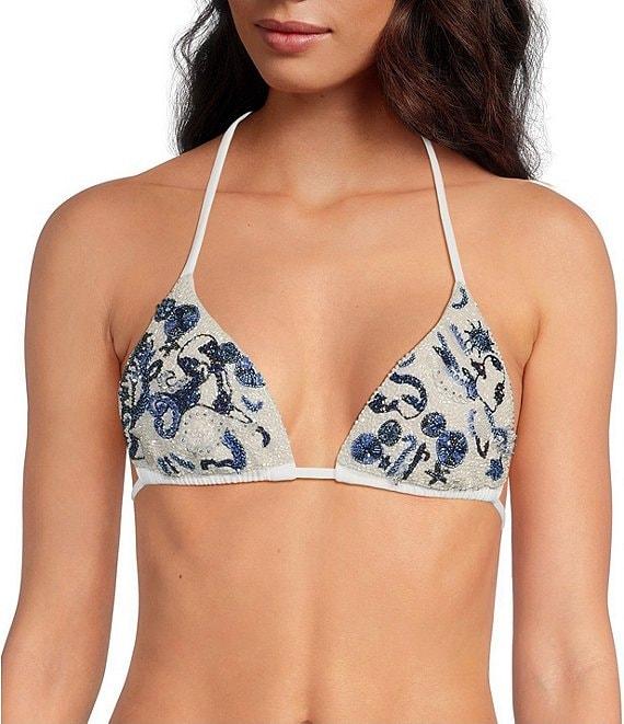 OCEANUS Seahorse Beaded Hipster Swim Bottom Product Image