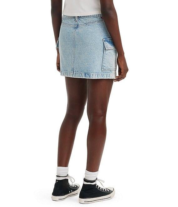 Levi's® Mid Rise Cargo Pocket Mini Denim Skirt Product Image