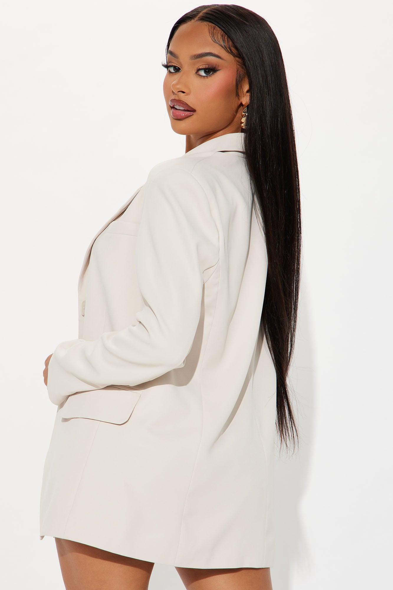 New Normal Oversized Blazer - Cream Product Image