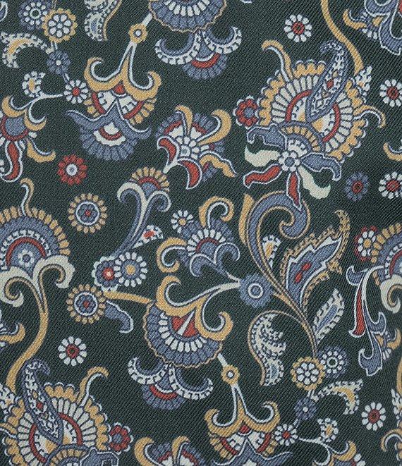 Cremieux Blue Label Twill Geometric Floral Print Long Sleeve Woven Shirt Product Image