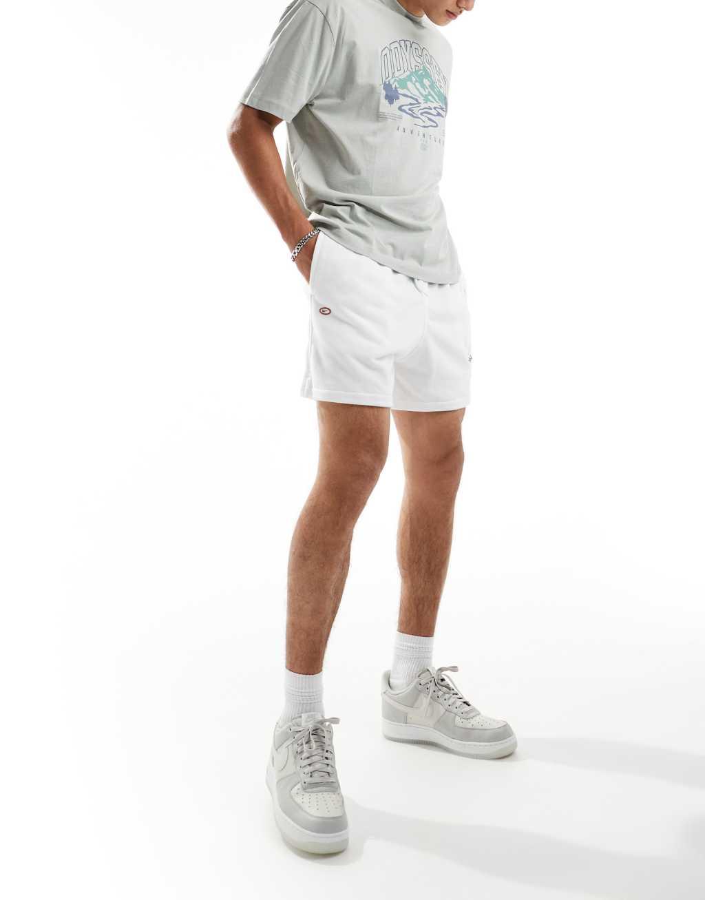 Nike club skeleton skate shorts in white Product Image