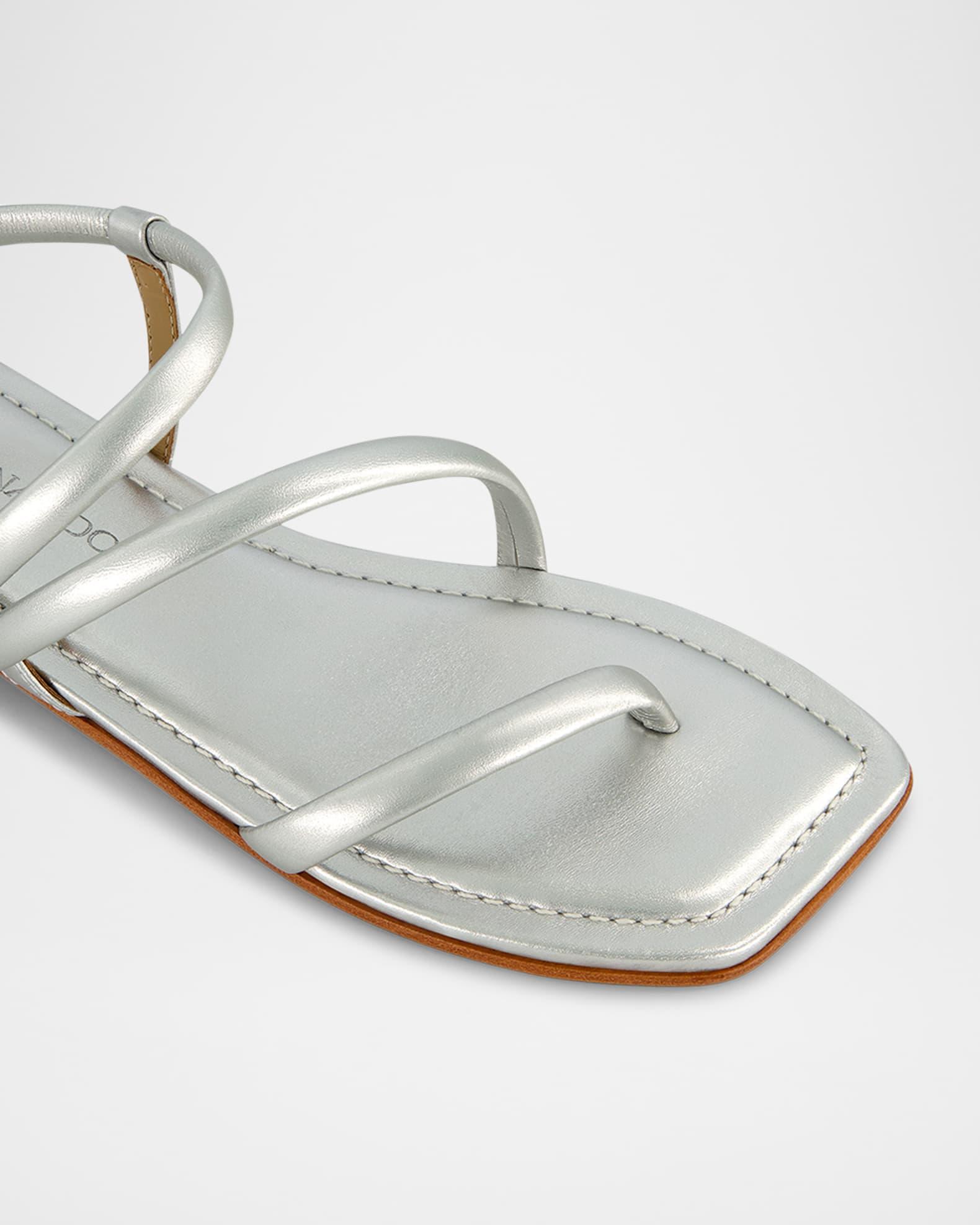Odessa Metallic Thong Slingback Sandals Product Image