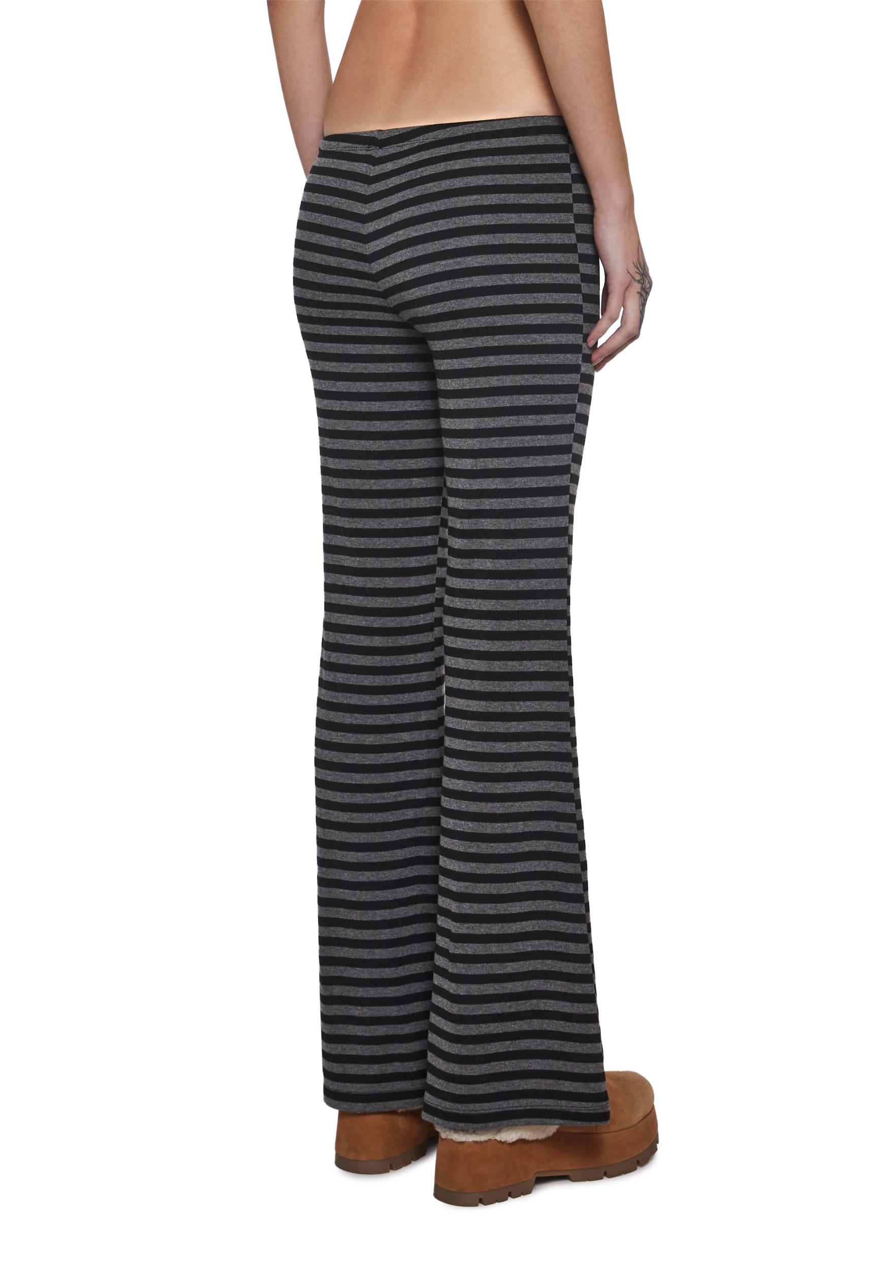 Womens Striped Casual Pants - Multi Product Image
