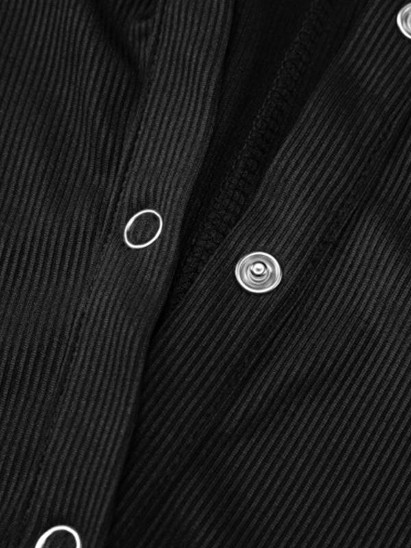 Solid Color Short Sleeve Lapel Romper Product Image