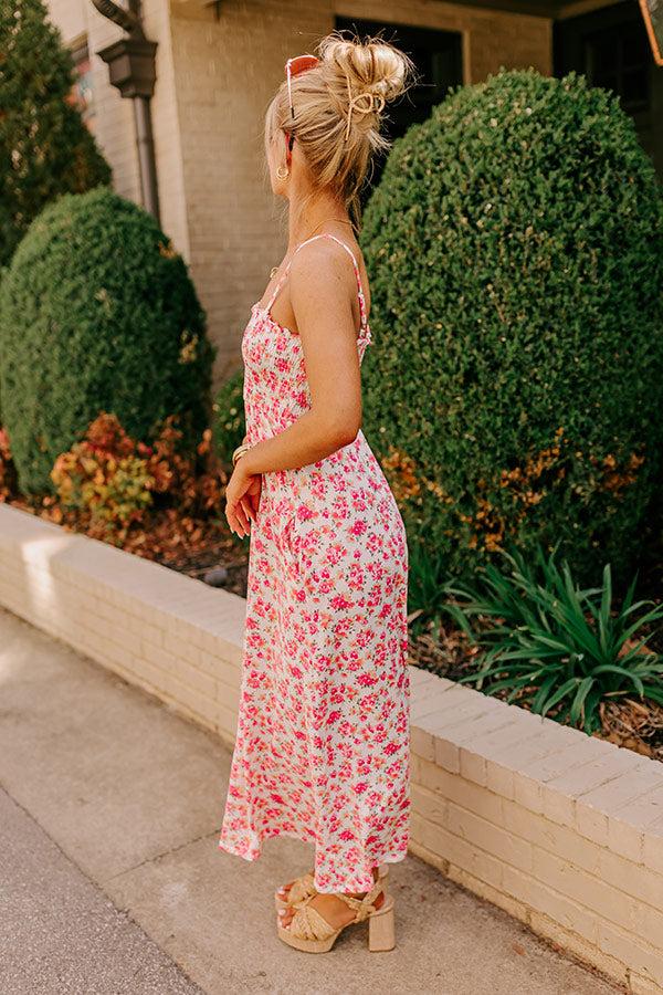 Smiles and Sunshine Floral Maxi in Ivory Product Image