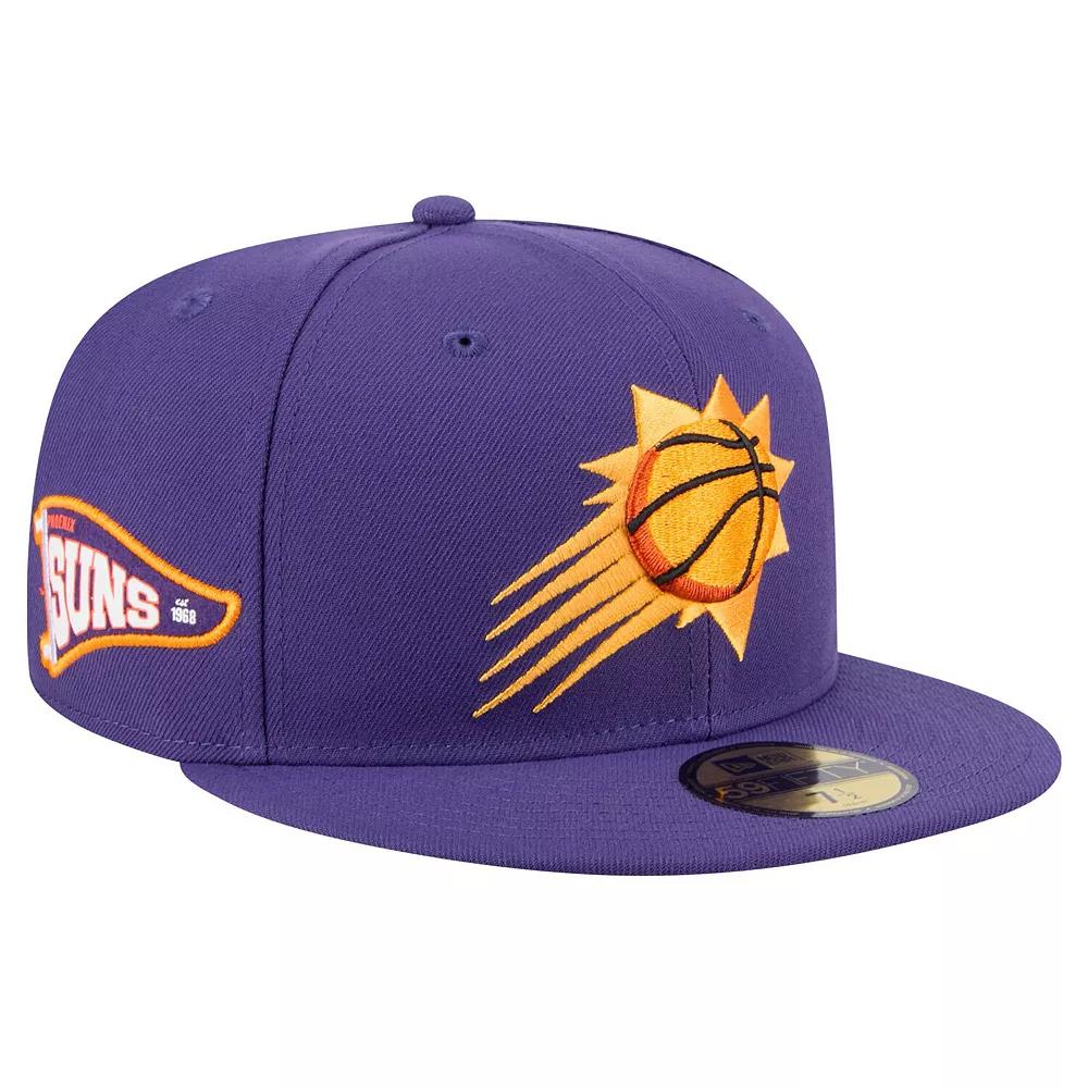 Men's New Era Purple Phoenix Suns Throwback Pennant 59FIFTY Fitted Hat,  Product Image