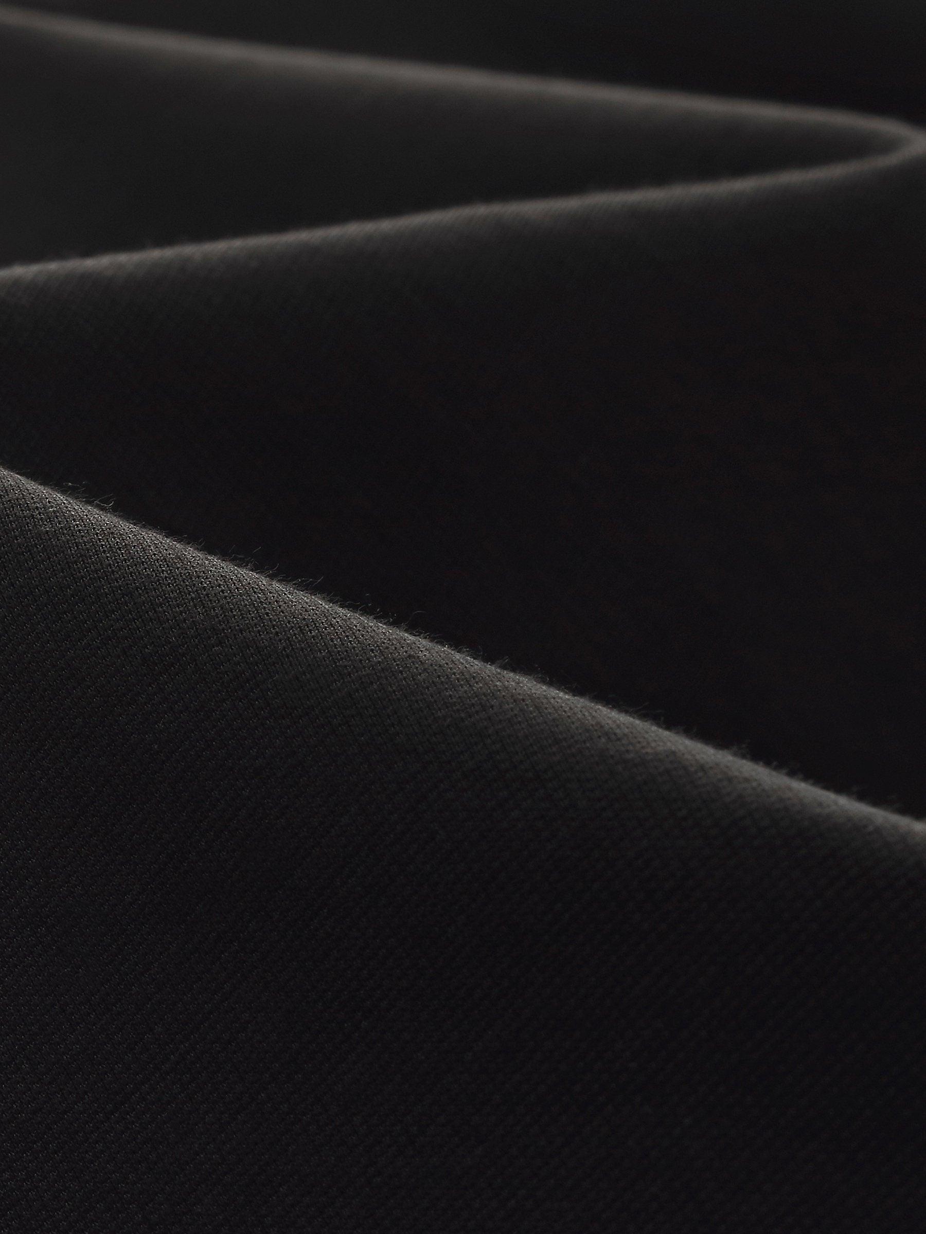 Tencel Blend Contrast Trim Women Knit Mini Dress Product Image