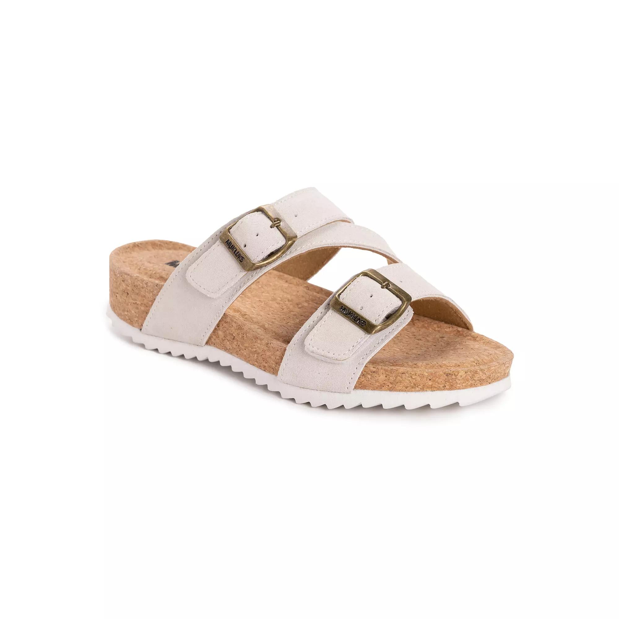 MUK LUKS Poppy Women's Suede Slide Sandals,  Product Image