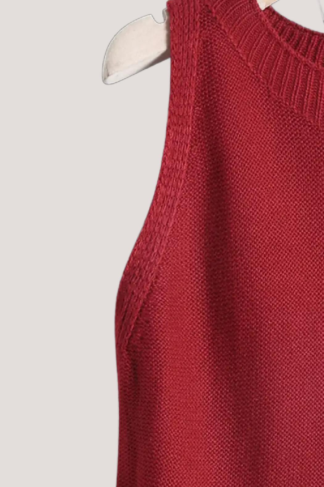 Crewneck Sleeveless Knit Product Image