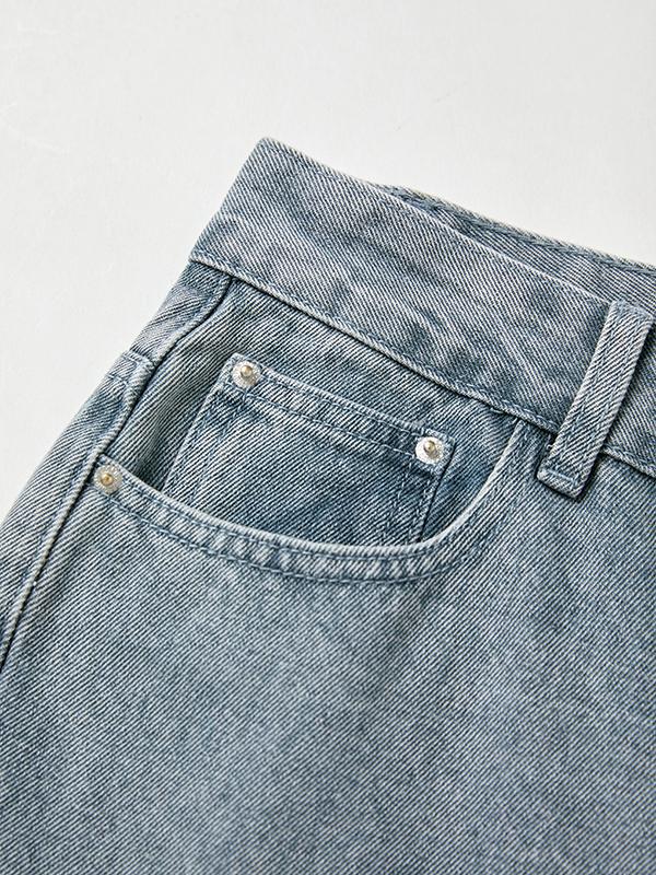 Vintage Denim Star Patch Boyfriend Jeans Product Image