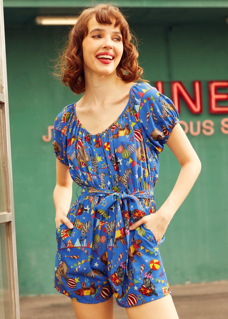 Easy Does It Button-Front Romper Product Image