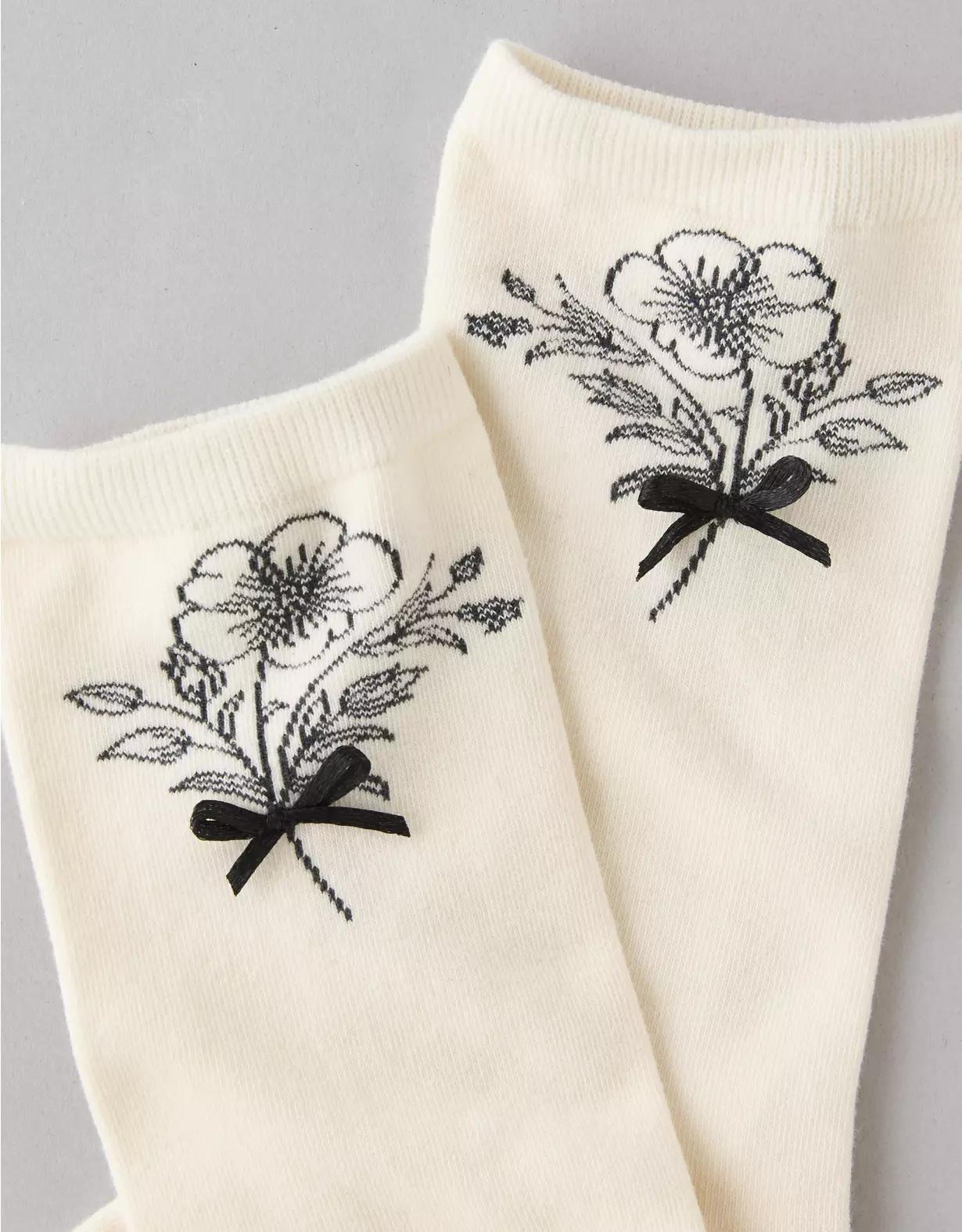 AE Poppy Crew Socks Product Image
