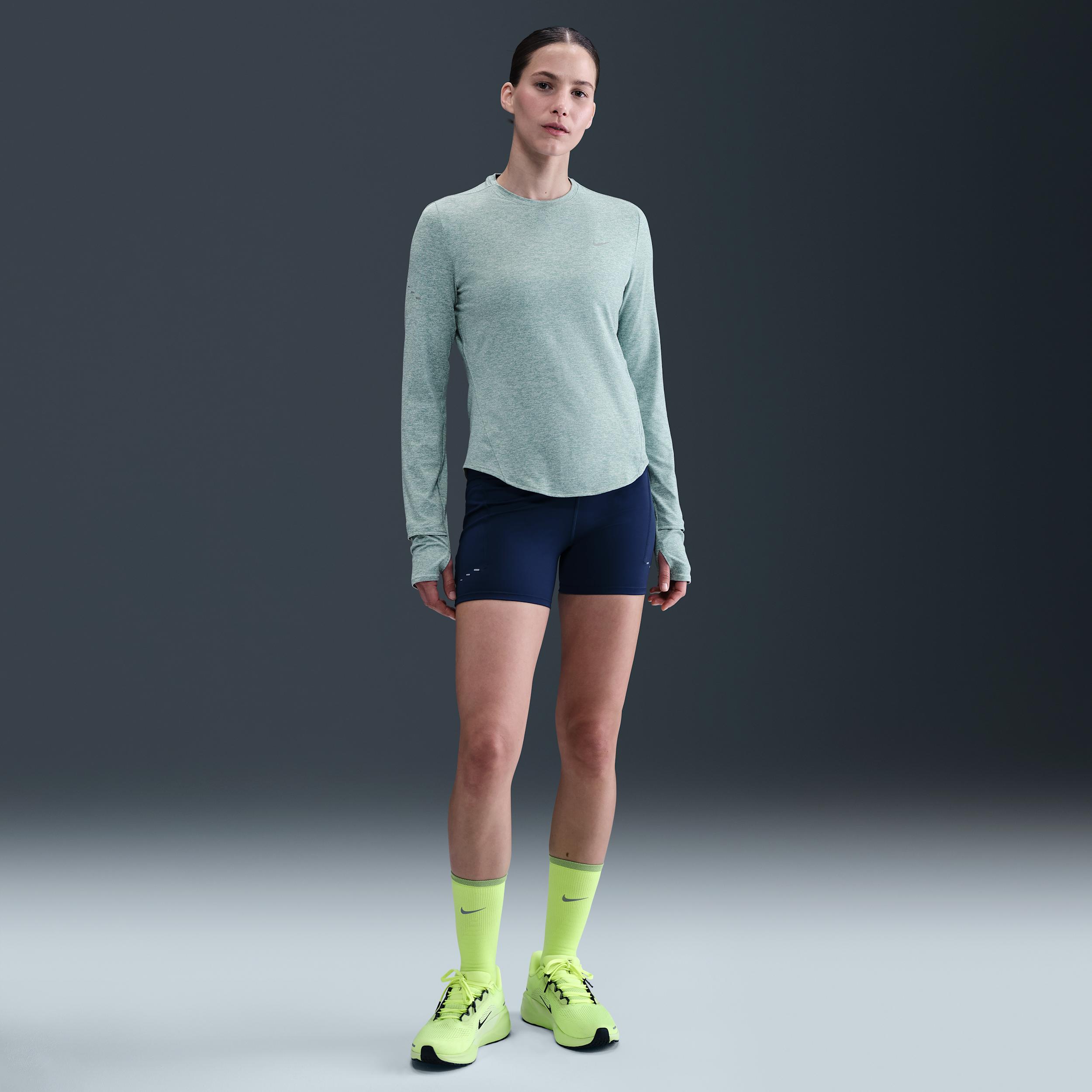 Nike Womens Swift Dri-FIT UV Long-Sleeve Crew-Neck Running Top | HQ0503-017 Product Image