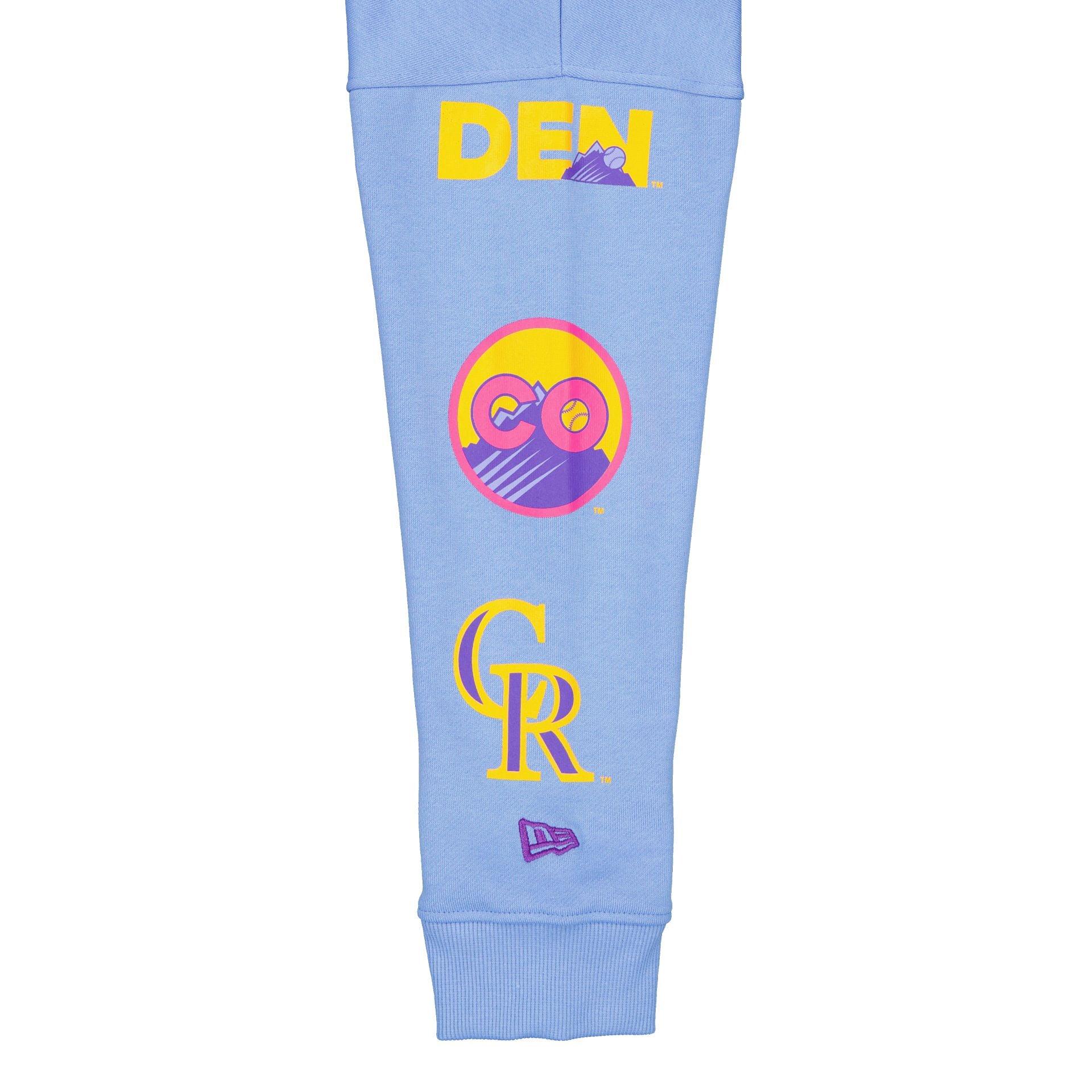 Colorado Rockies City Connect Women's Pastel Blue Hoodie Female Product Image