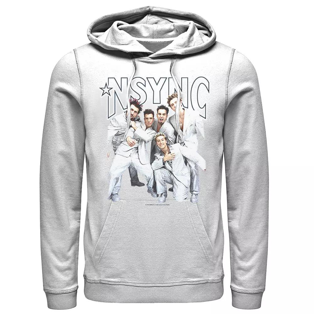 Men's Nsync Group Shot Portrait Hoodie, Size: Large, Royal Product Image
