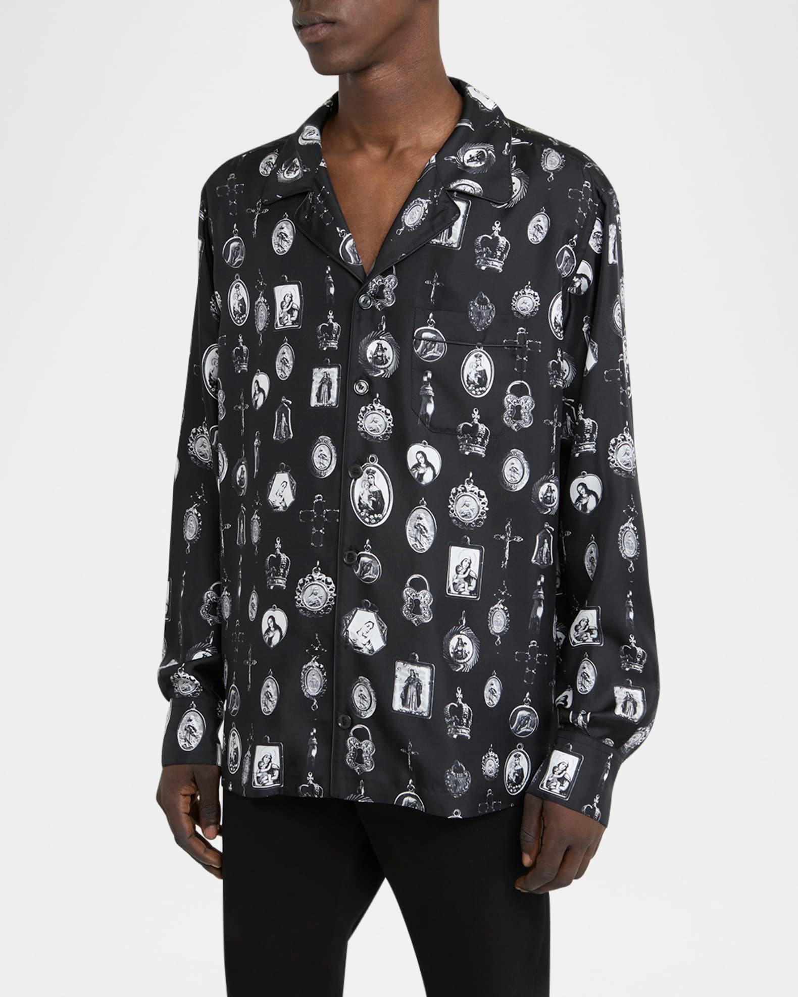 Men's Silk Medagliette Vanity Sport Shirt Product Image