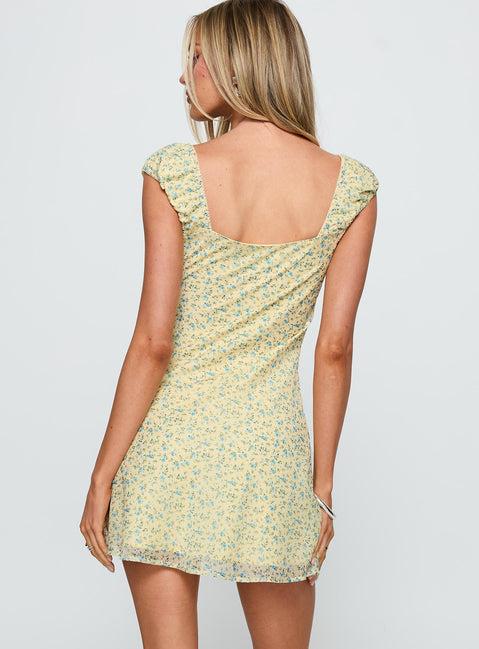 Seyani Mini Dress Yellow Product Image