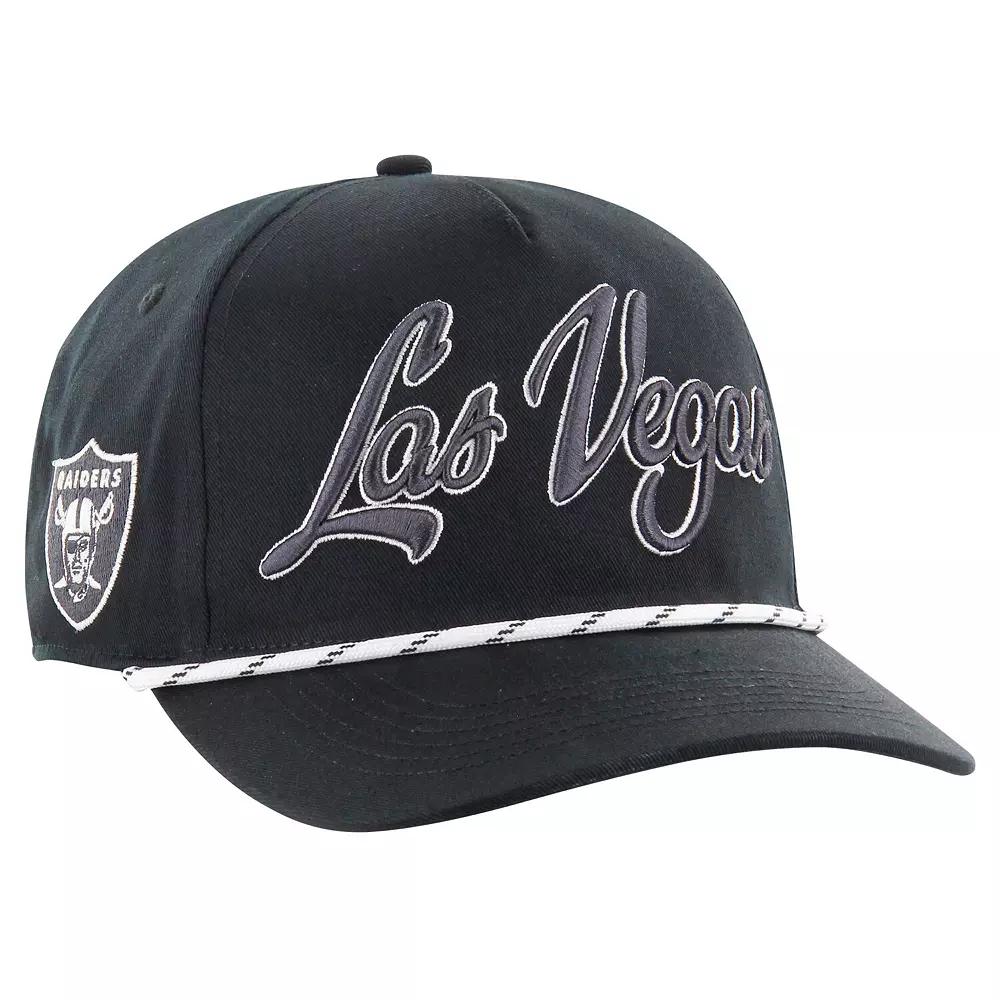 Men's '47 Black Las Vegas Raiders Overhand Speckle Hitch Adjustable Hat, Lvr Black Product Image