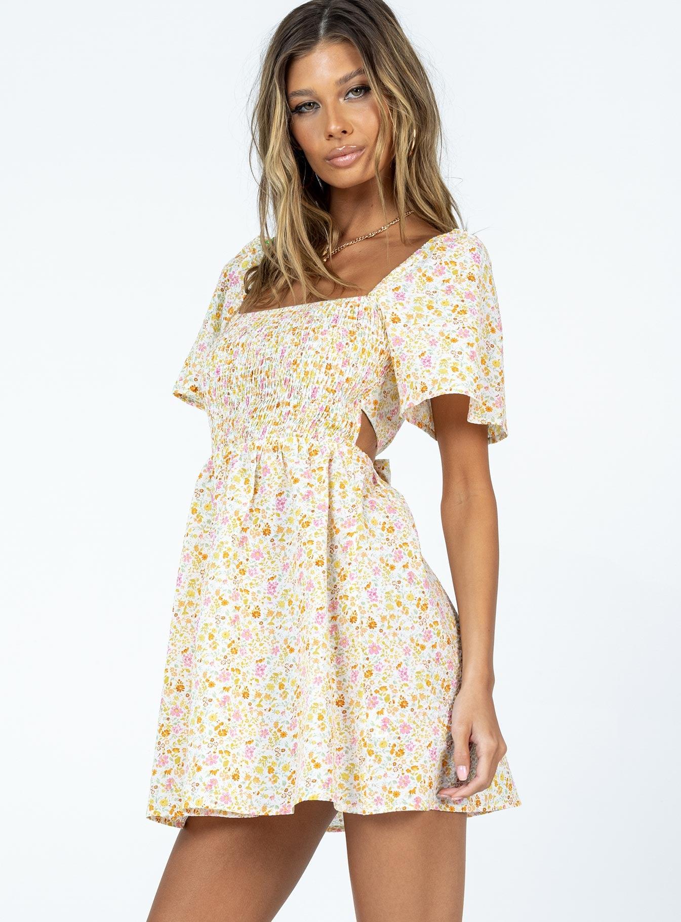 Summer Nights Mini Dress Floral Product Image