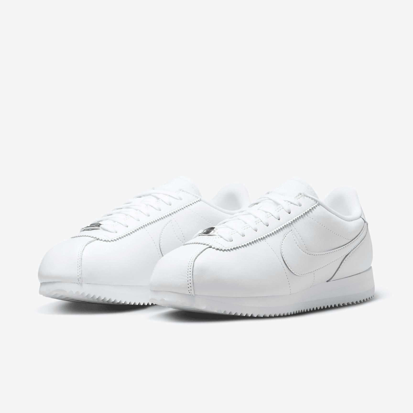 Nike Womens Cortez 23 Premium Leather Casual Shoes in White Product Image