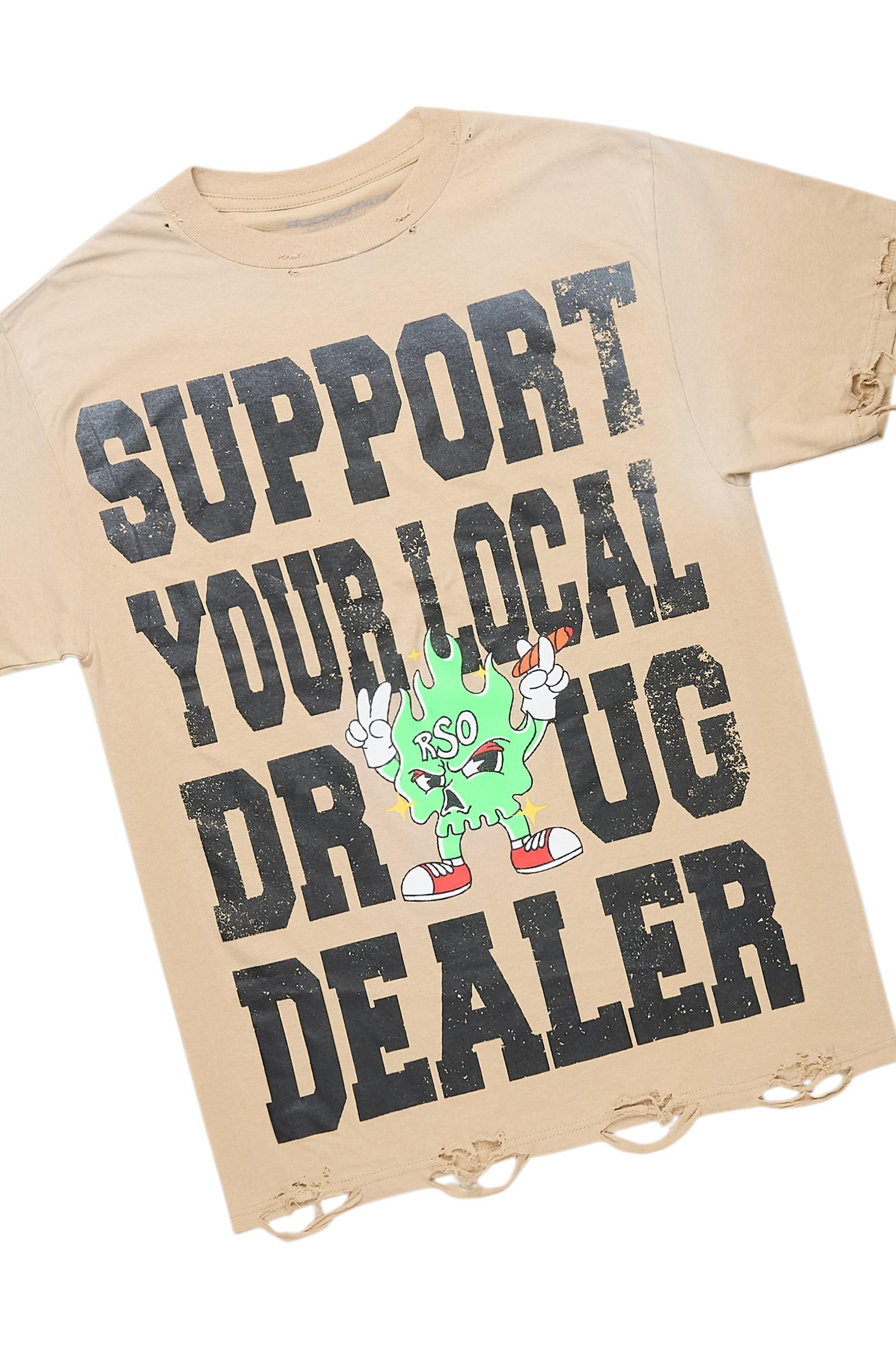 Tarl Beige/Blue T-Shirt/Baggy Fit Jean Bundle Male Product Image