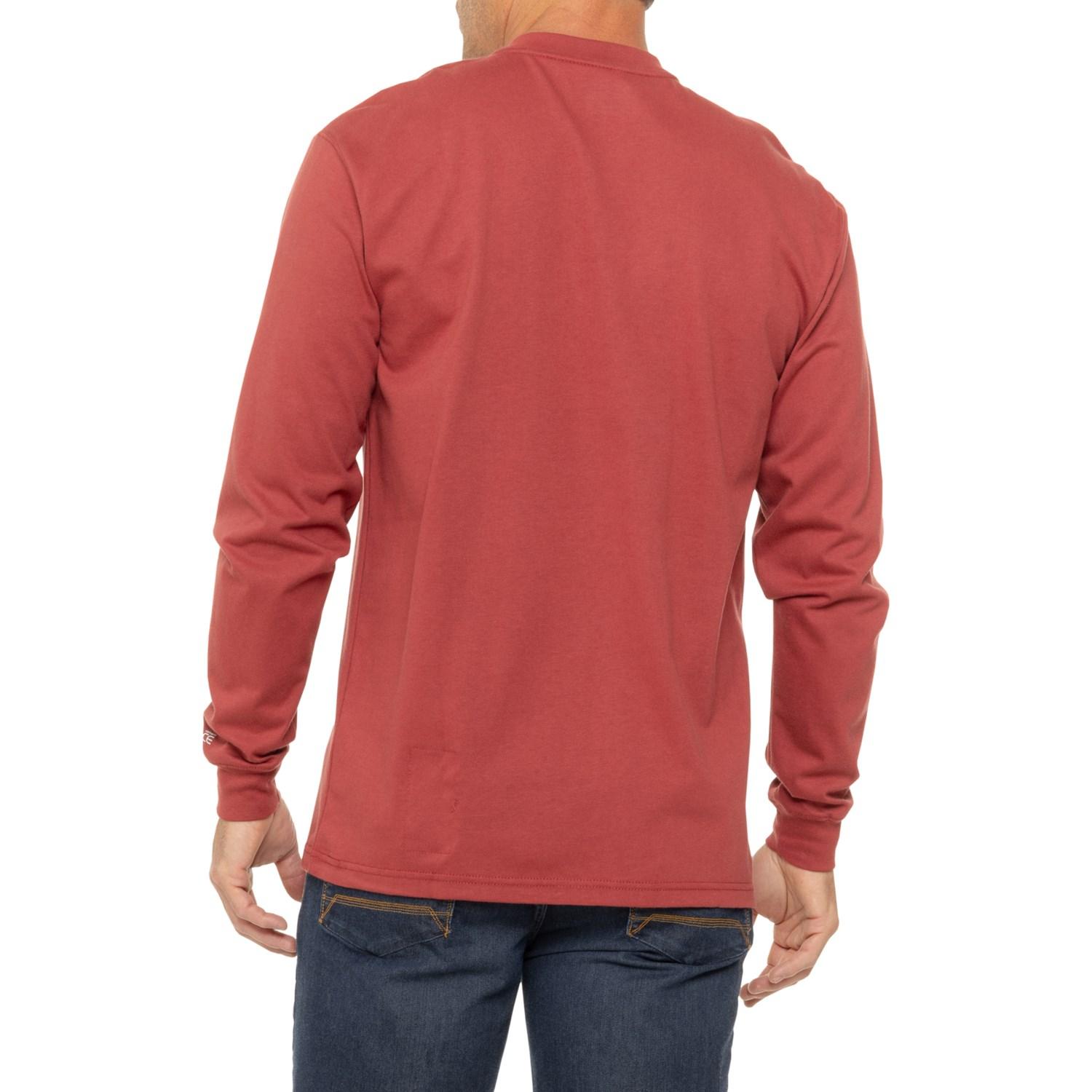 Carhartt 100237 Flame-Resistant Force® Loose Fit Midweight Pocket Henley Shirt - Long Sleeve Product Image