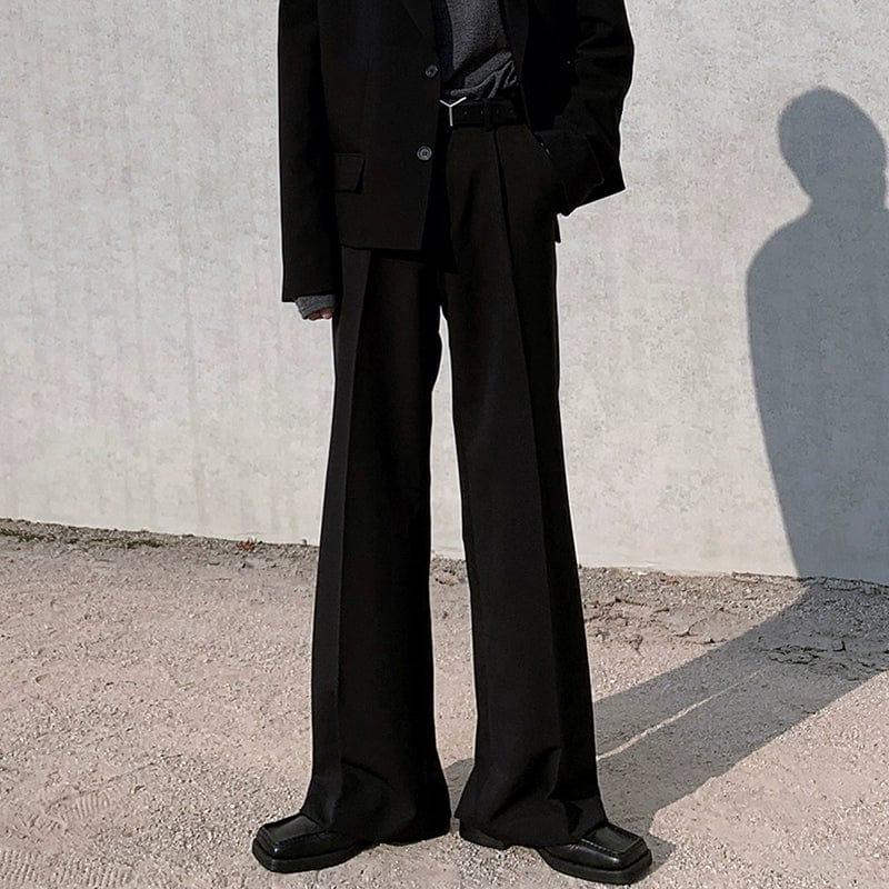 RT No. 11889 WIDE STRAIGHT DRAPE SUIT PANTS Product Image