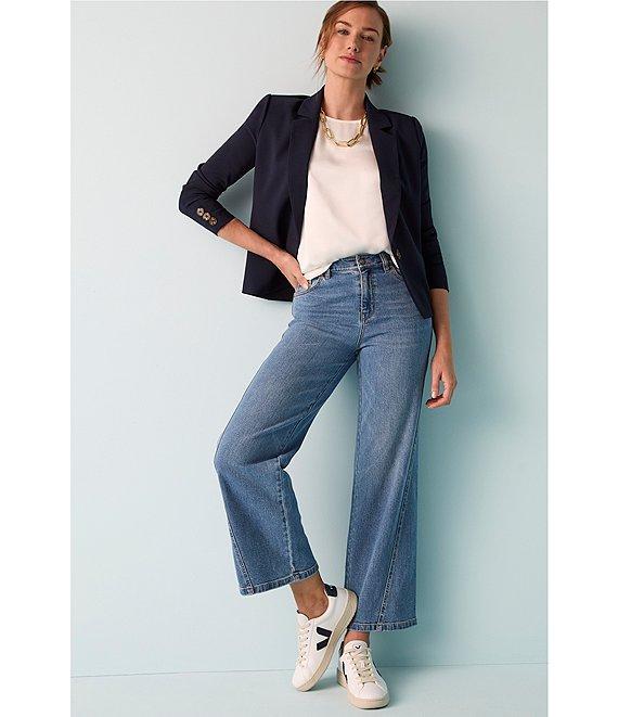 NIC + ZOE Denim Forward Seam Weekend Wide Leg Jeans Product Image