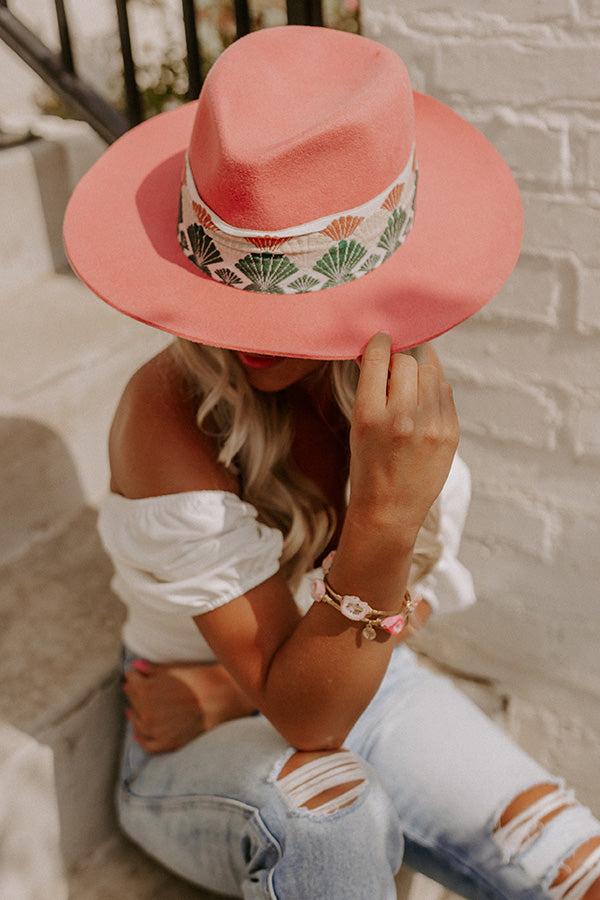 Forgotten Love Wool Fedora In Blush Product Image