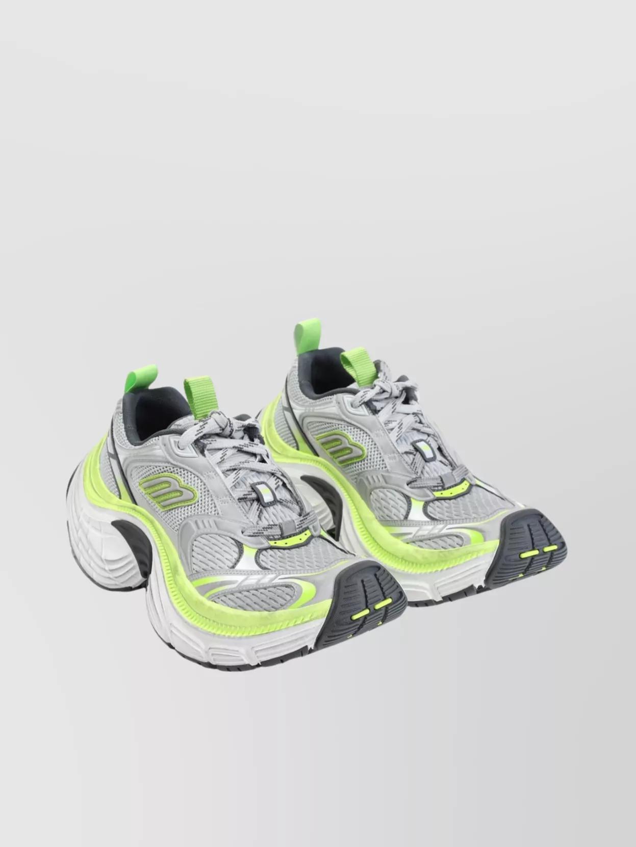 BALENCIAGA Multicolor Mesh And Rubber 6xl Sneakers In Multicolour Product Image