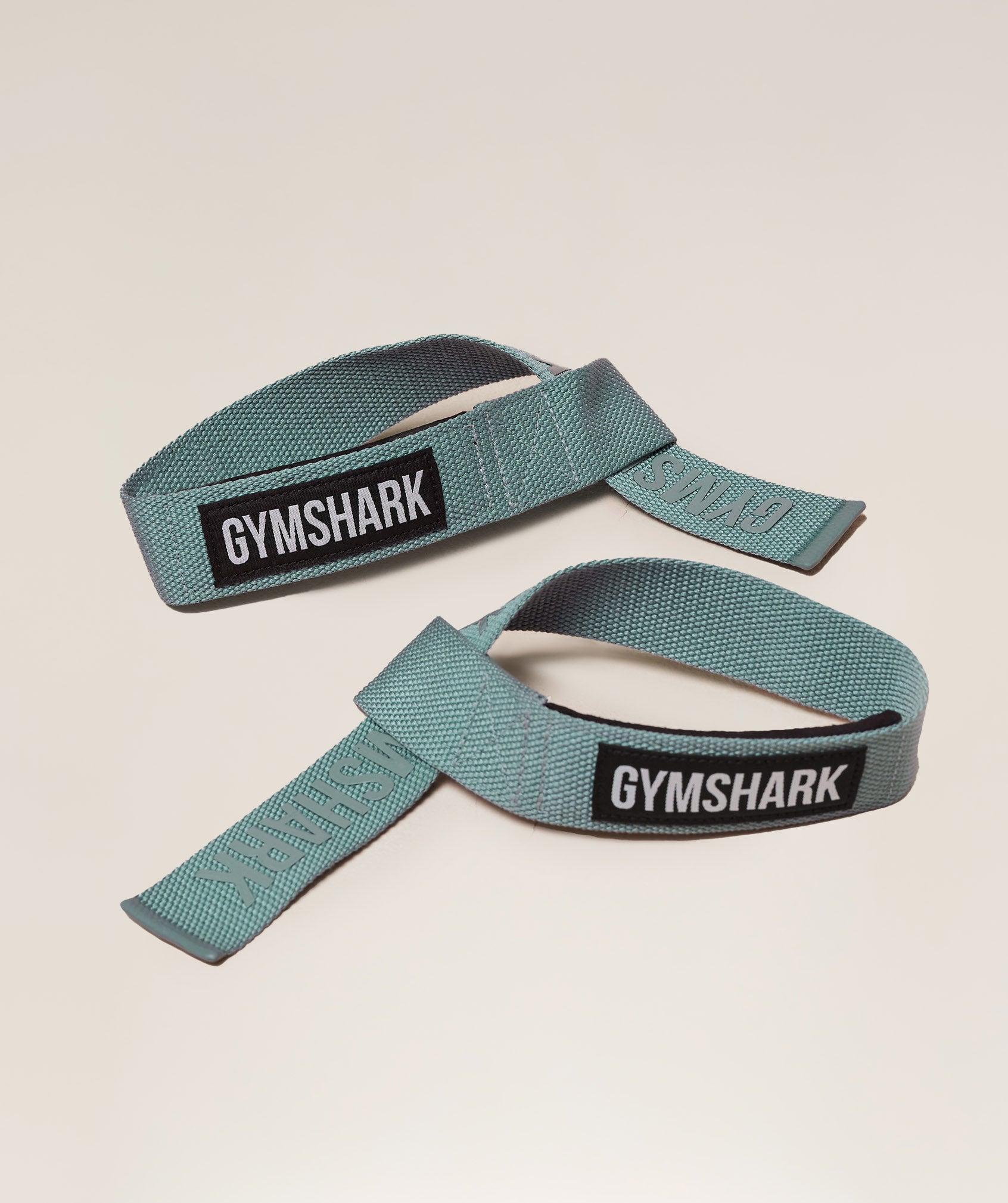 Gymshark Silicone Lifting Straps - Rest Blue Unisex Product Image