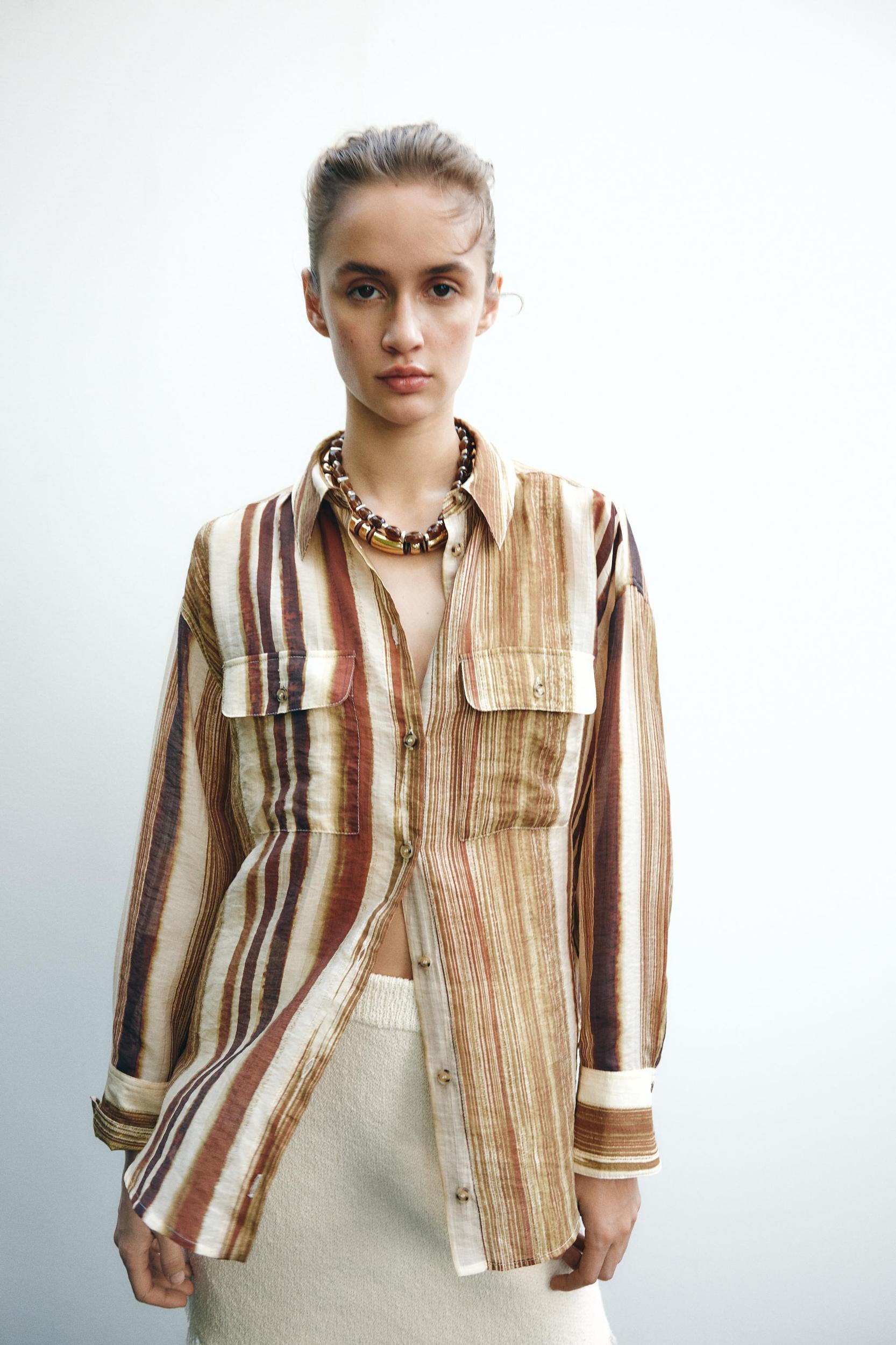 OVERSIZED STRIPED SHIRT Product Image