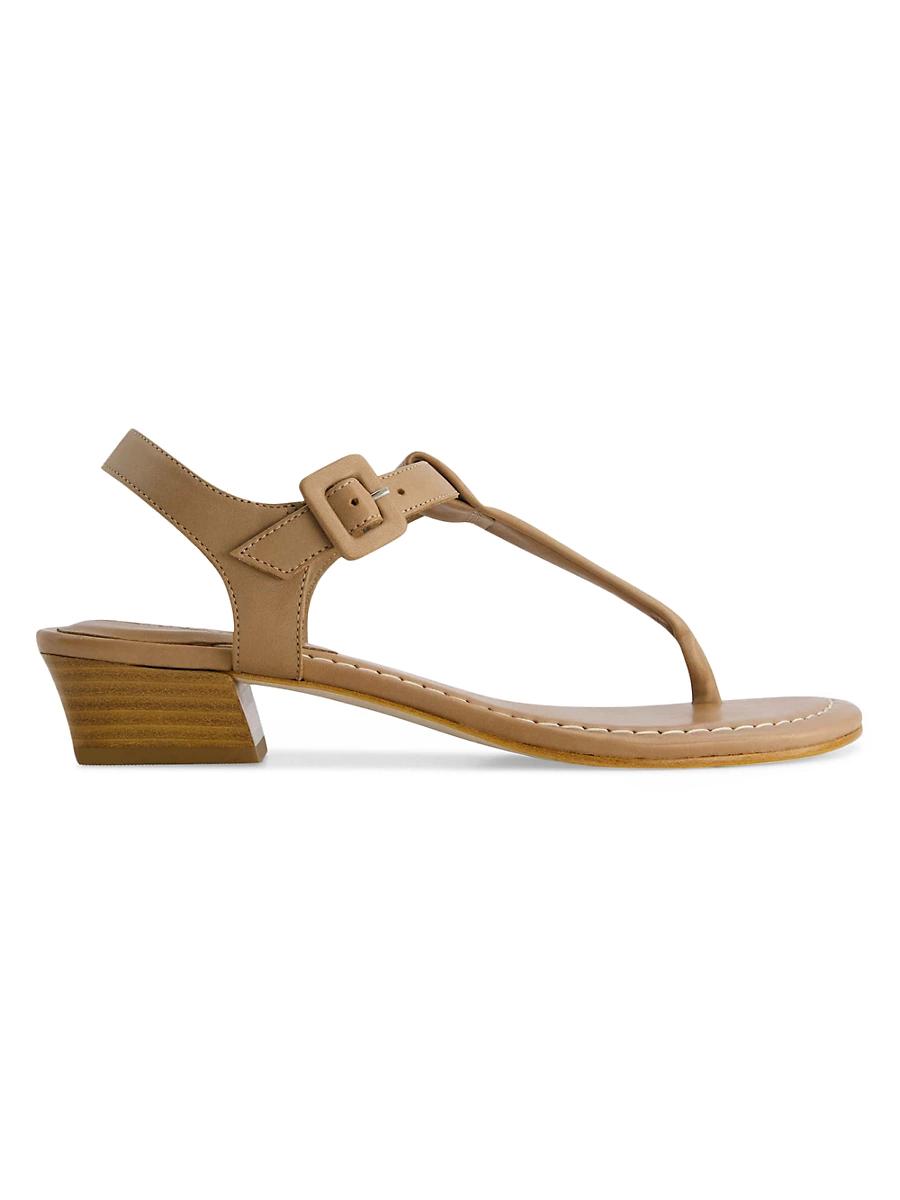 Womens Goya Demi-Heel T-Strap Sandals Product Image