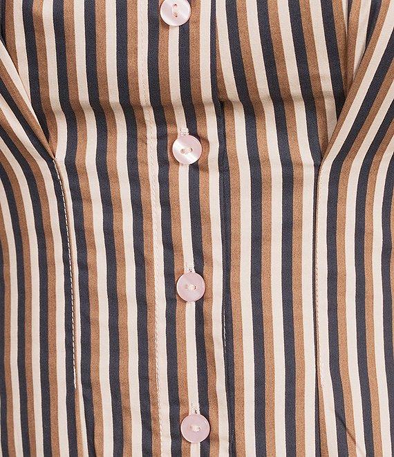 Sugarlips Plus Size Striped Dolman Sleeve Shirt Dress Product Image